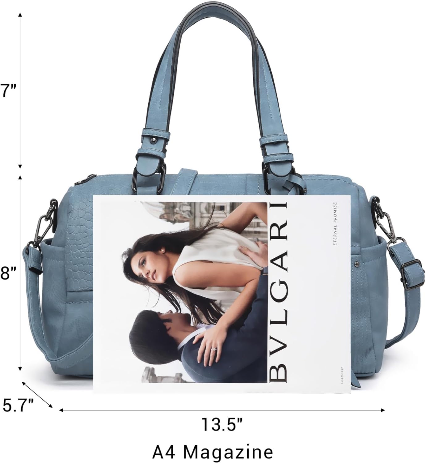 Women Soft Vegan Leather Barrel Bags Large Hobo Top Handle Work Totes Satchel Handbags Shoulder Purse