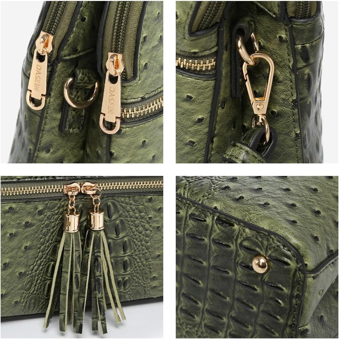 Women Tassel Zipper Pocket Crossbody Bag Shoulder Purse Fashion Travel Bag