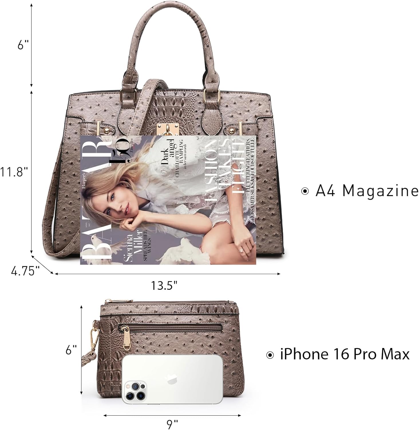 Women Handbags and Purses Ladies Shoulder Bag Top Handle Satchel Tote Work Bag