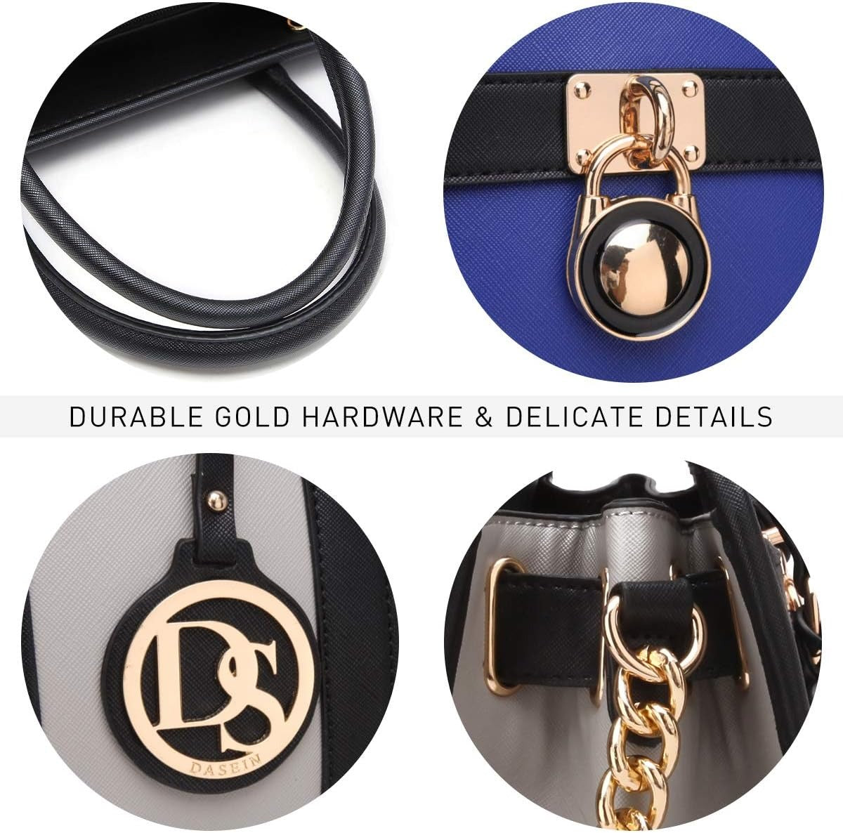 Handbags Purses Set for Women Top Handle Satchel Shoulder Bags Large Work Tote Bag with Matching Wallet