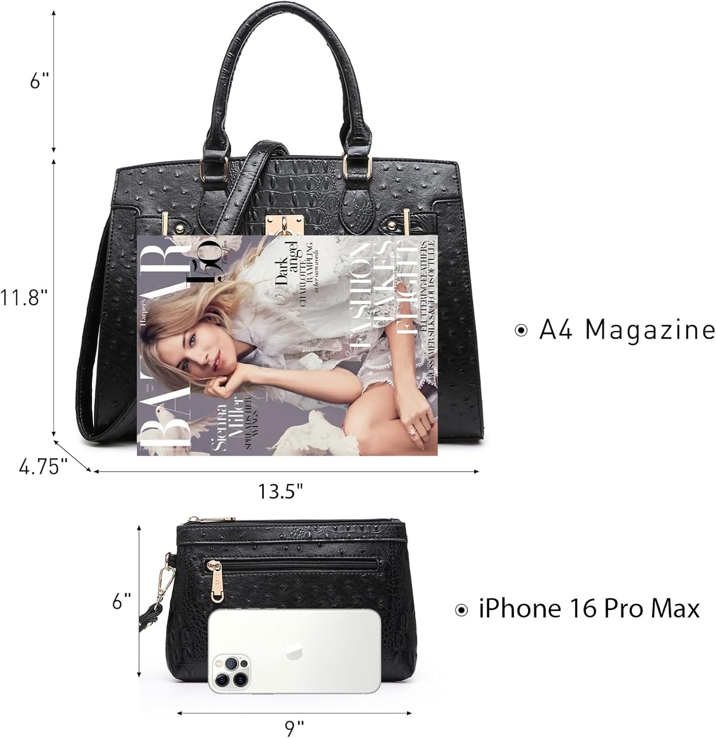 Women Handbags and Purses Ladies Shoulder Bag Top Handle Satchel Tote Work Bag