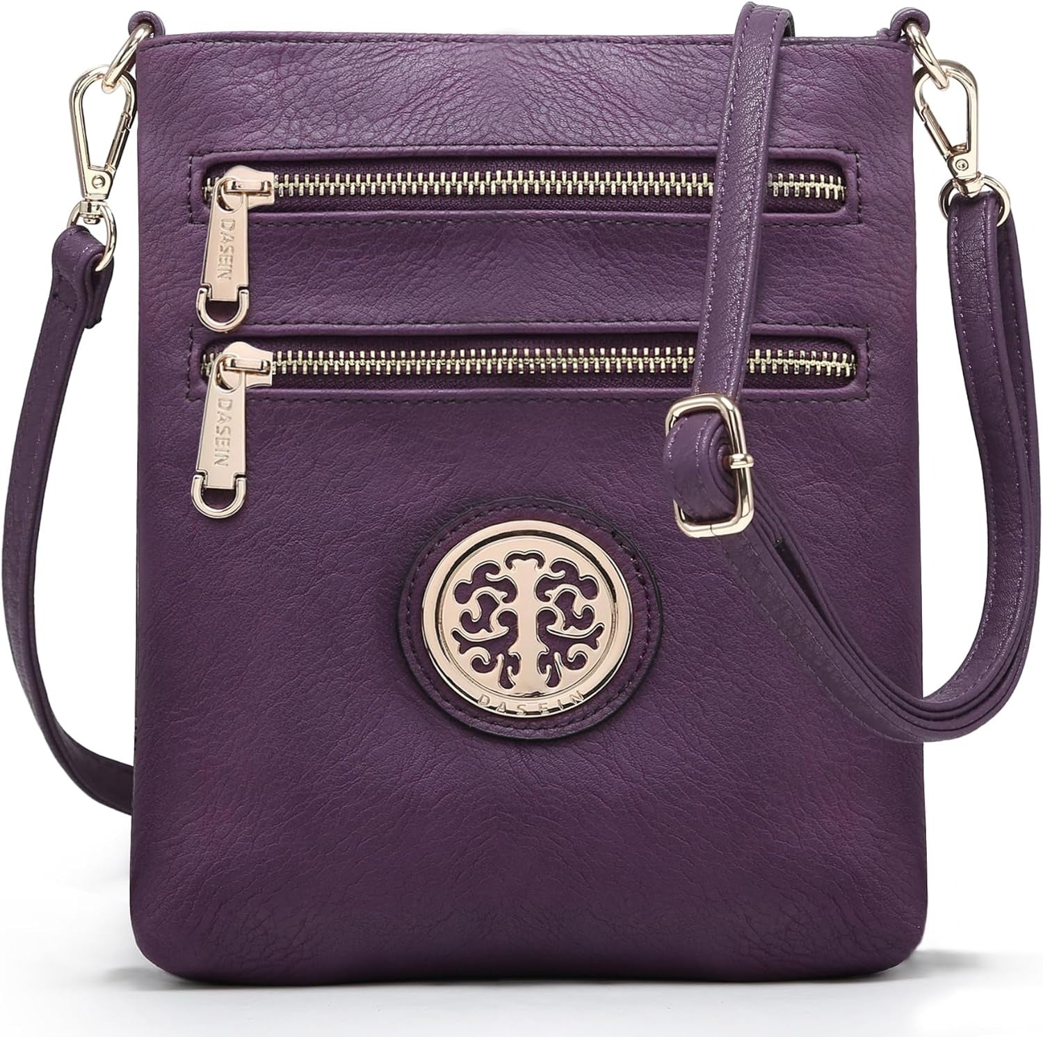 Women Small Crossbody Bag Lightweight Shoulder Purses Multi Zipper Pockets Phone Purse Handbag