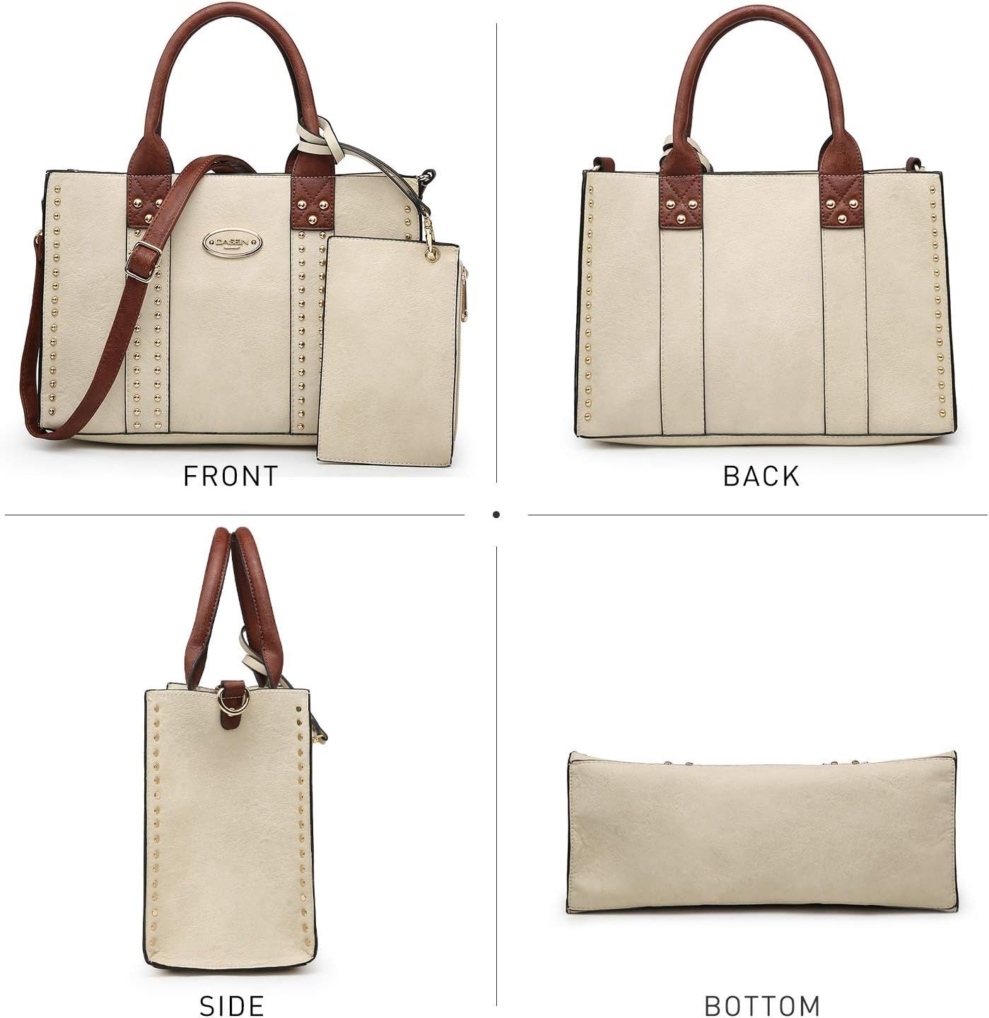 Purses Handbags for Women Tote Wallet Set Top Handle Satchel Shoulder Hobo Bag 3pcs