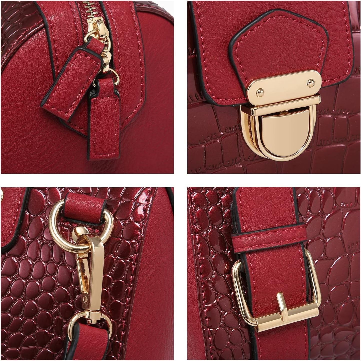 Women Barrel Handbags Fashion Satchel Bags Top Handle Shoulder Purses Vegan Leather Work Tote