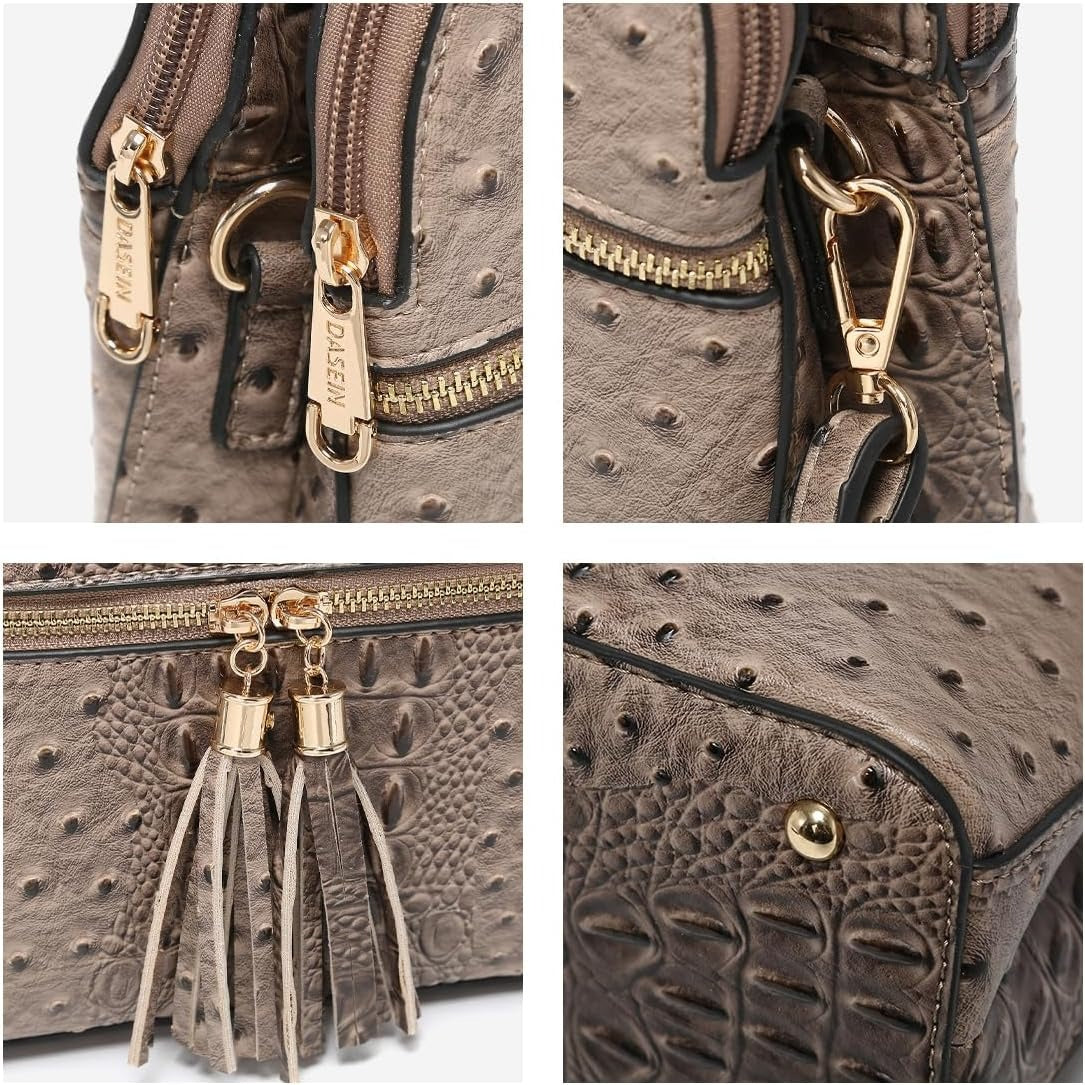 Women Tassel Zipper Pocket Crossbody Bag Shoulder Purse Fashion Travel Bag
