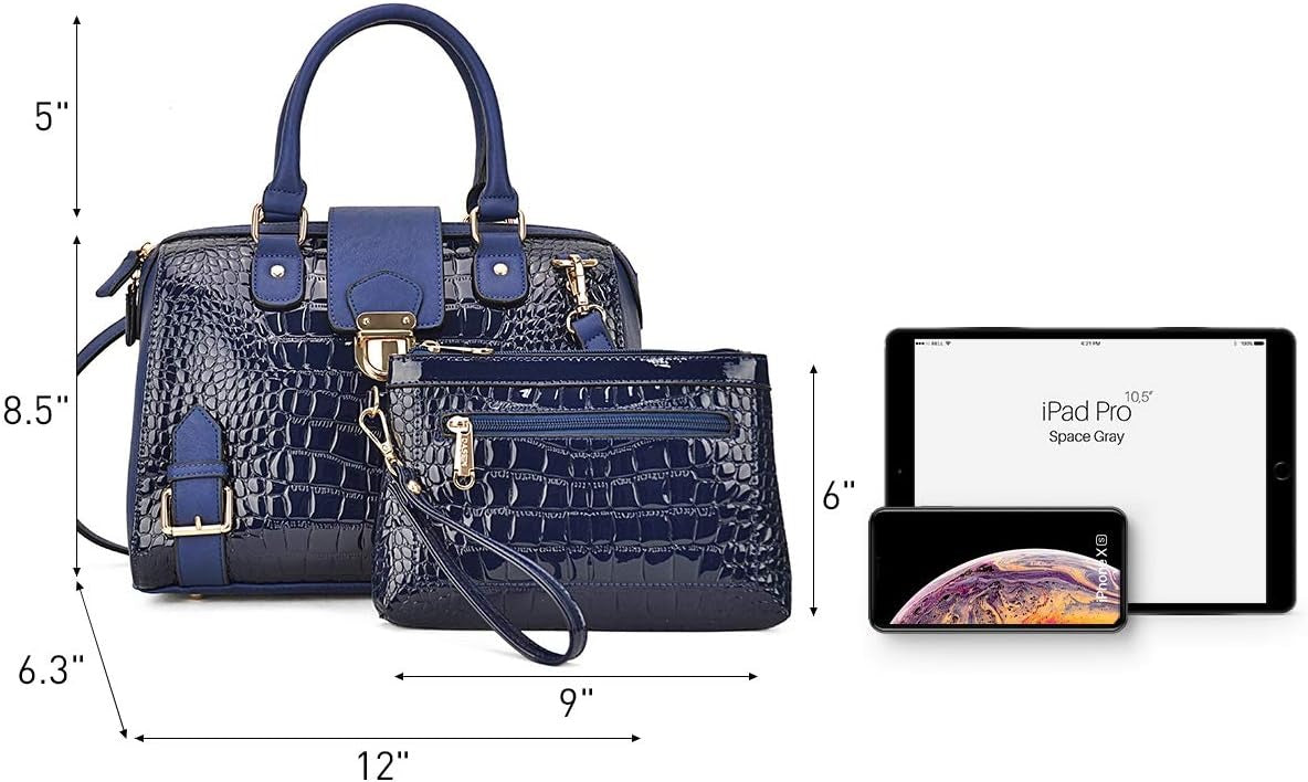 Women Barrel Handbags Fashion Satchel Bags Top Handle Shoulder Purses Vegan Leather Work Tote