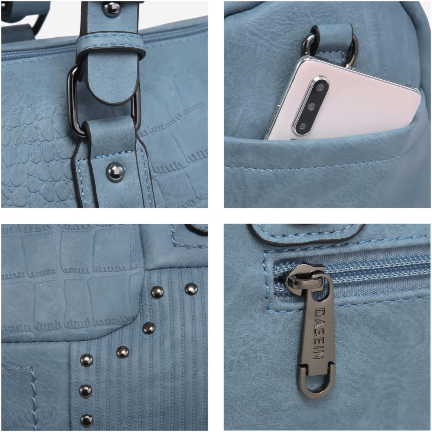 Women Soft Vegan Leather Barrel Bags Large Hobo Top Handle Work Totes Satchel Handbags Shoulder Purse