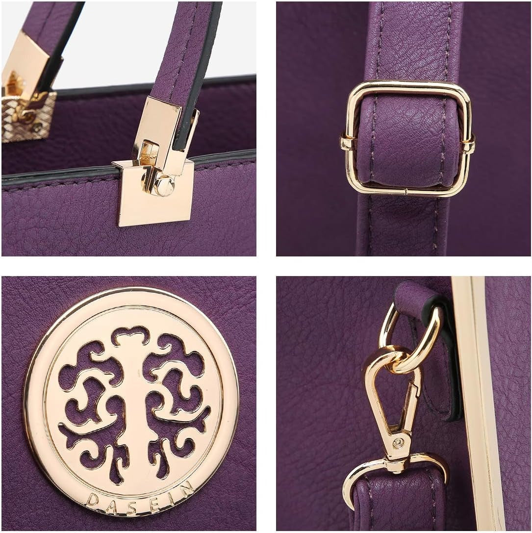 Women Purses and Handbags Top Handle Satchel Bags Large Shoulder Work Bag Tote with Wallet