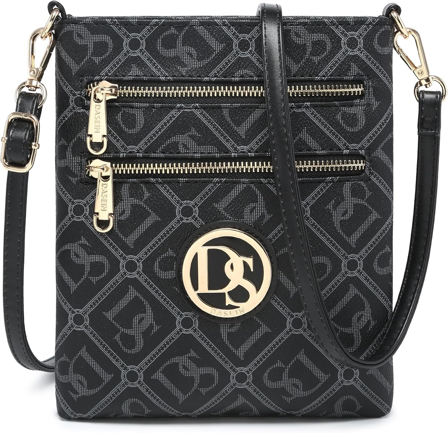 Women Small Crossbody Bag Lightweight Shoulder Purses Multi Zipper Pockets Phone Purse Handbag