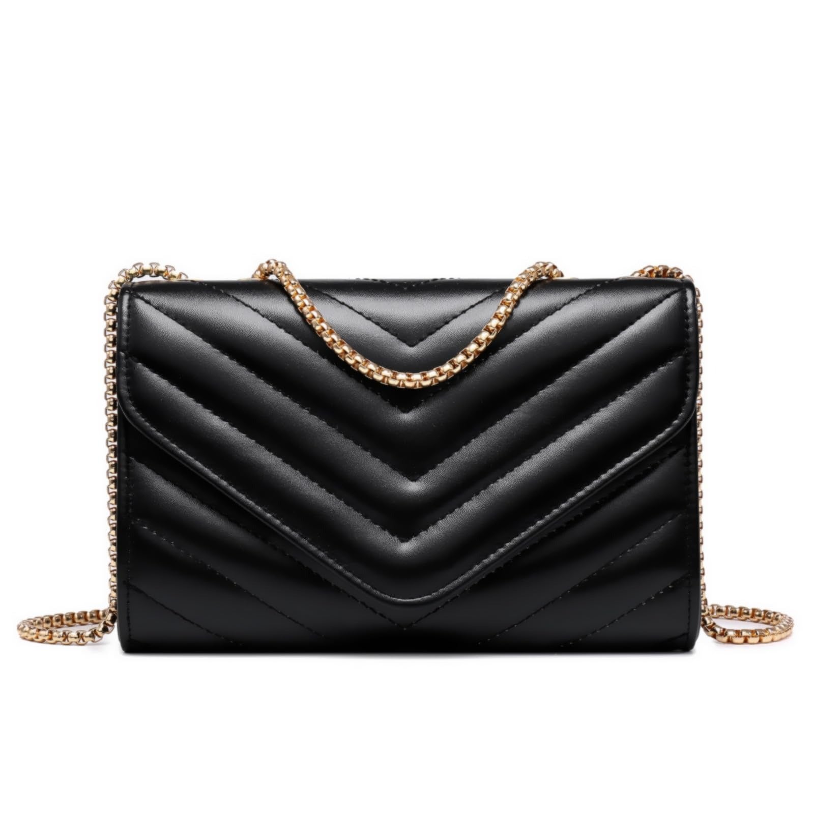 Women Small Quilted Crossbody Bags Stylish Designer Evening Bag Clutch Purses and Handbags with Chain Shoulder Strap