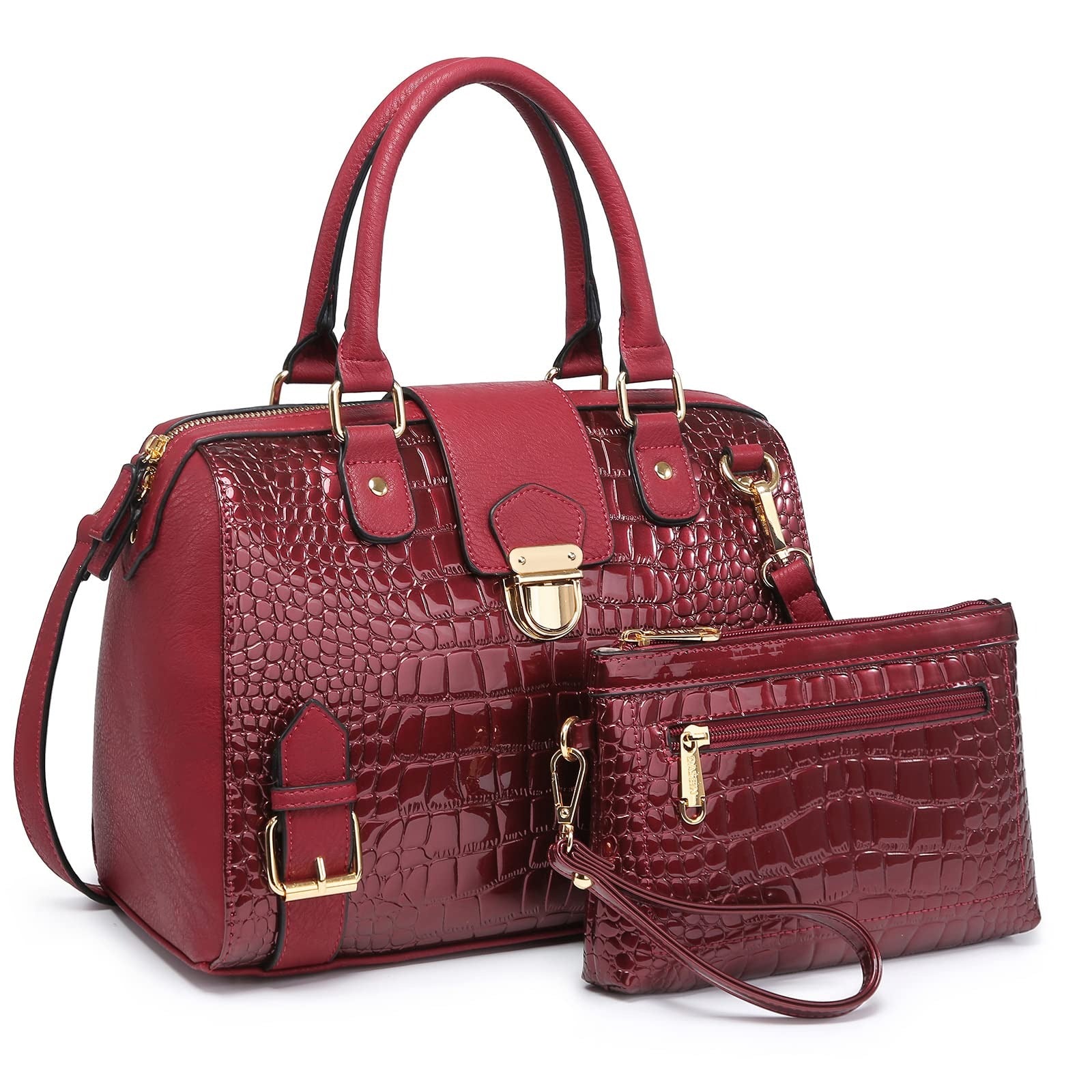 Women Barrel Handbags Fashion Satchel Bags Top Handle Shoulder Purses Vegan Leather Work Tote