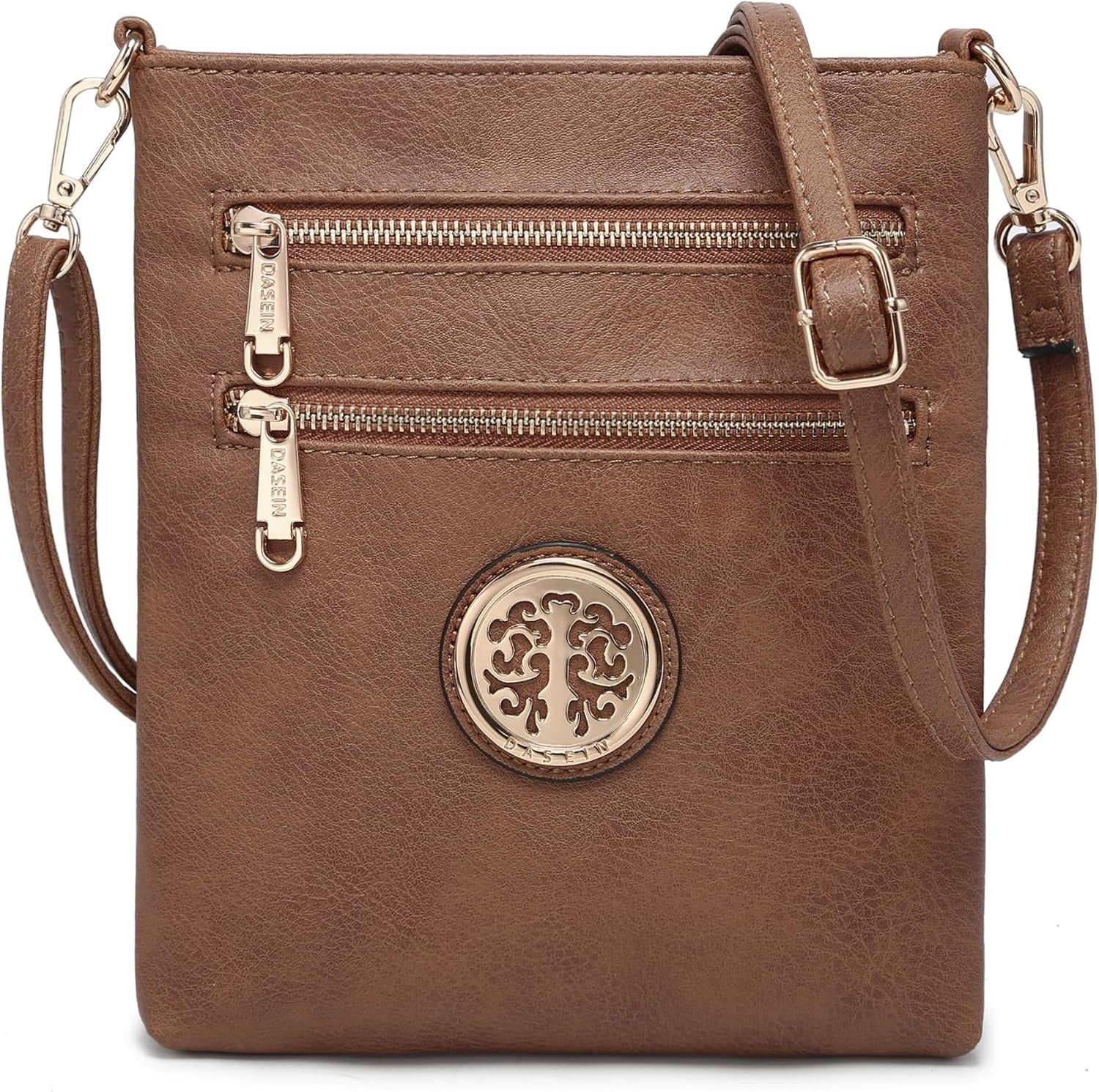 Women Small Crossbody Bag Lightweight Shoulder Purses Multi Zipper Pockets Phone Purse Handbag