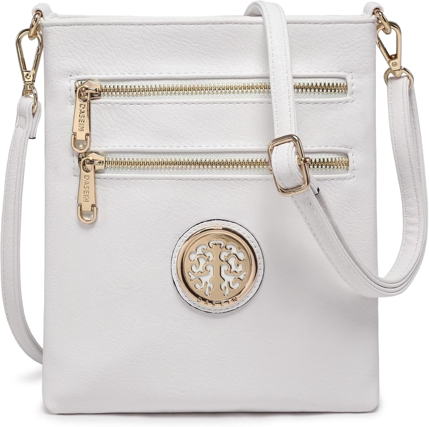 Women Small Crossbody Bag Lightweight Shoulder Purses Multi Zipper Pockets Phone Purse Handbag