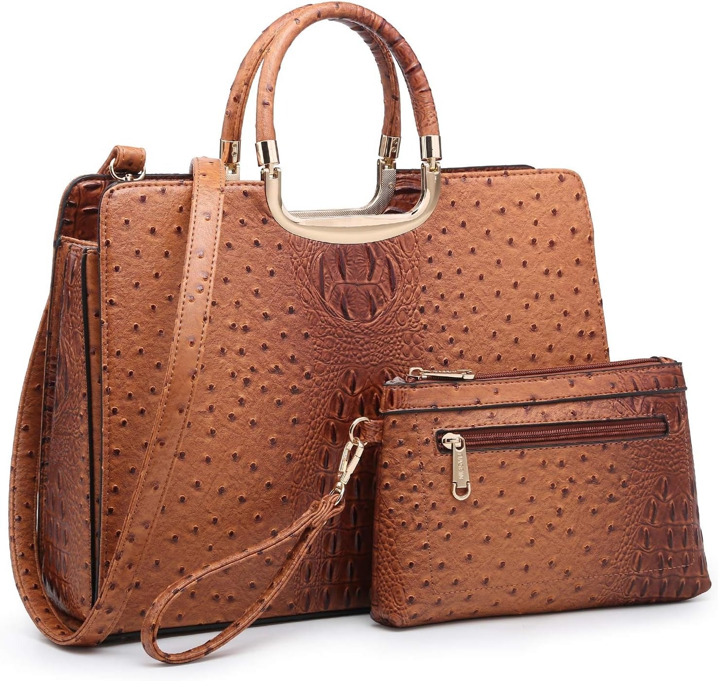 Womens Handbag Top Handle Shoulder Bag Tote Satchel Purse Work Bag with Matching Wallet