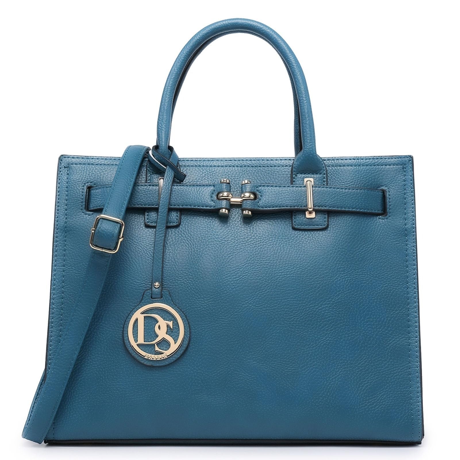 Women Satchel Purses Handbags Belted Top-handle Work Tote Shoulder Bags with Long Strap