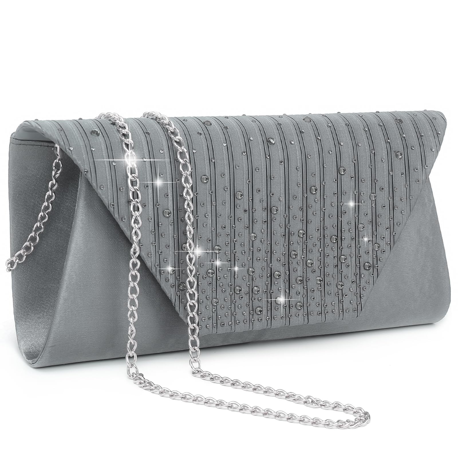 Women Evening Bags Wedding Purses Handbags Party Clutches Cocktail Prom Formal Clutch with Glitter Rhinestones