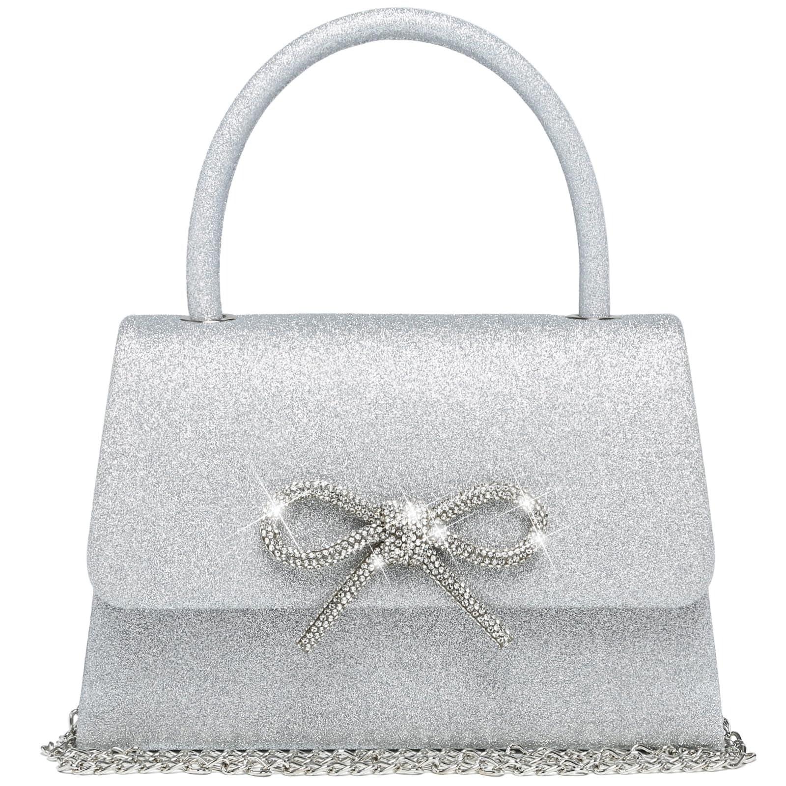 Women's Evening Bag Party Clutches Wedding Purses Cocktail Prom Handbags with Frosted Glittering