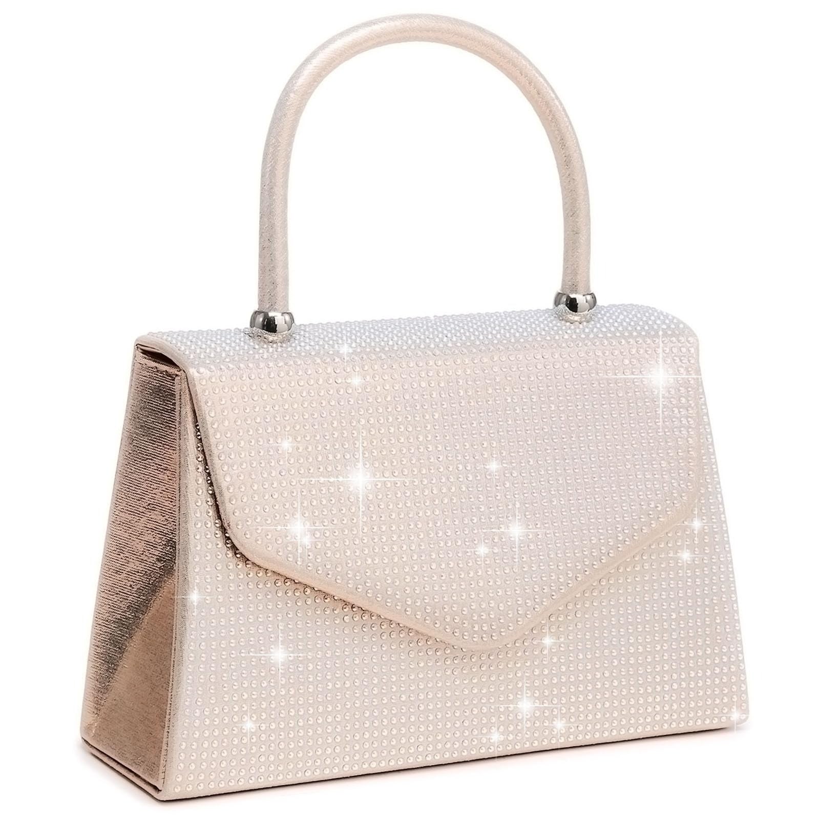 Women's Evening Bag Party Clutches Wedding Purses Cocktail Prom Handbags with Frosted Glittering