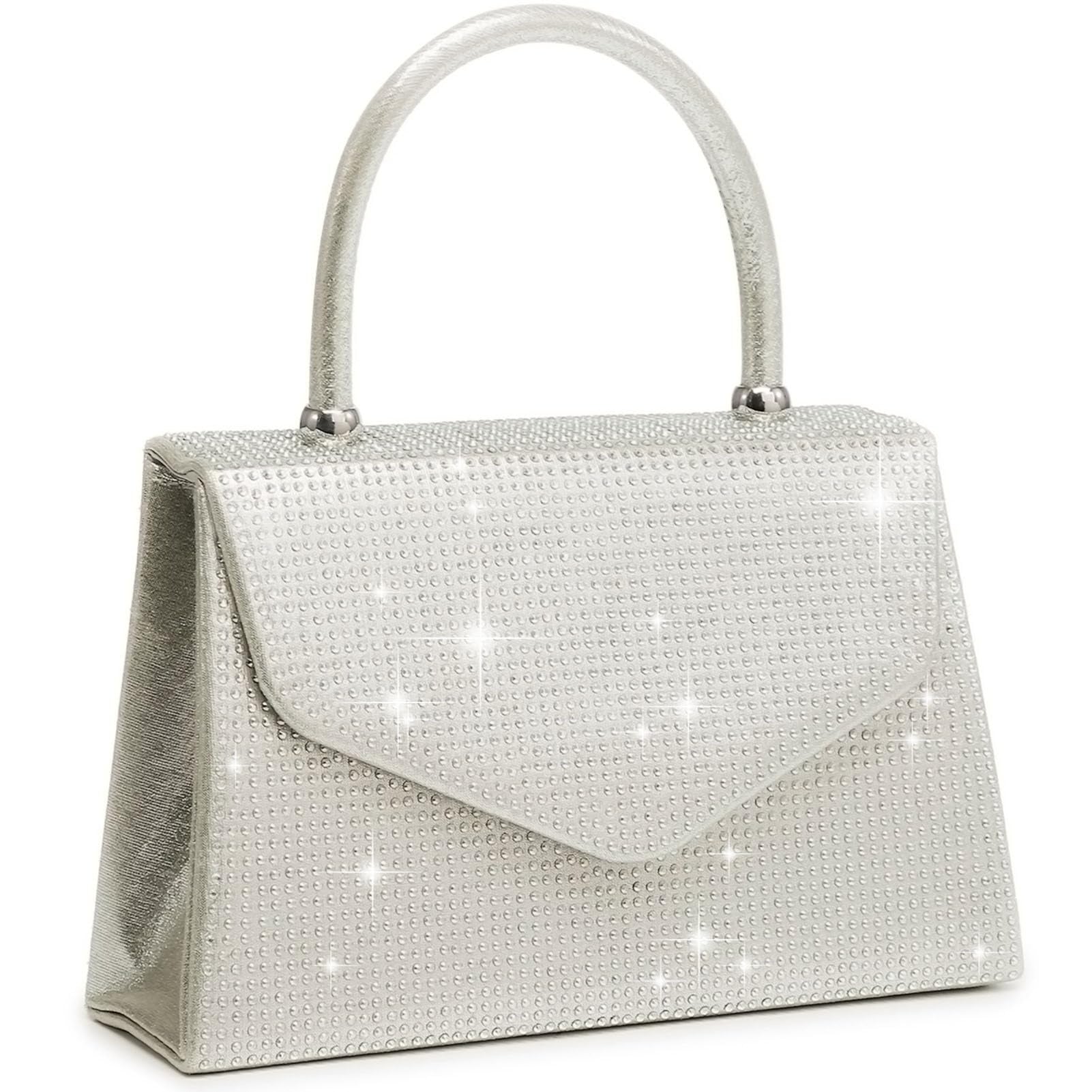 Women's Evening Bag Party Clutches Wedding Purses Cocktail Prom Handbags with Frosted Glittering