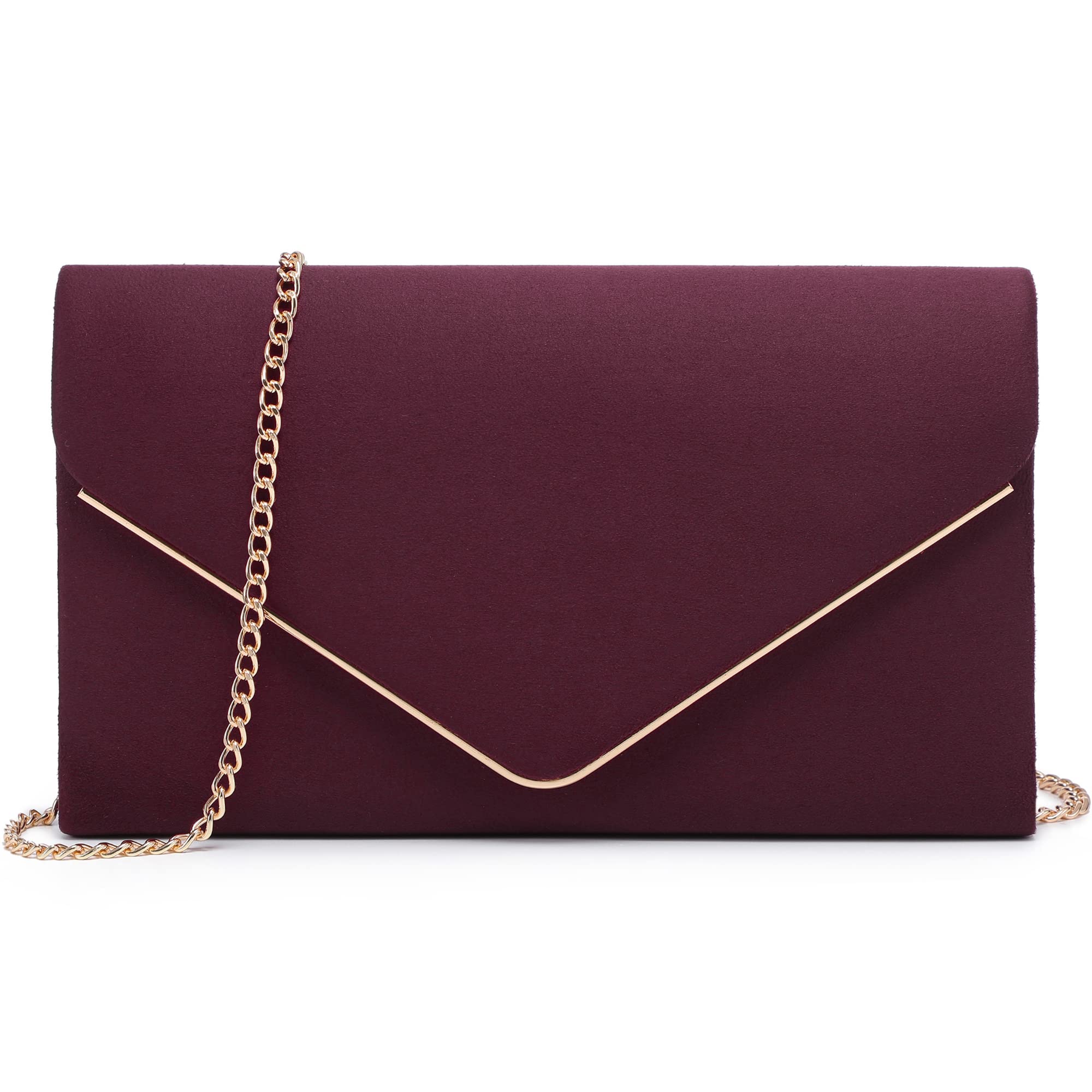 Women Faux Suede Evening Clutch Bags Formal Party Clutches Wedding Purses Cocktail Prom Clutches