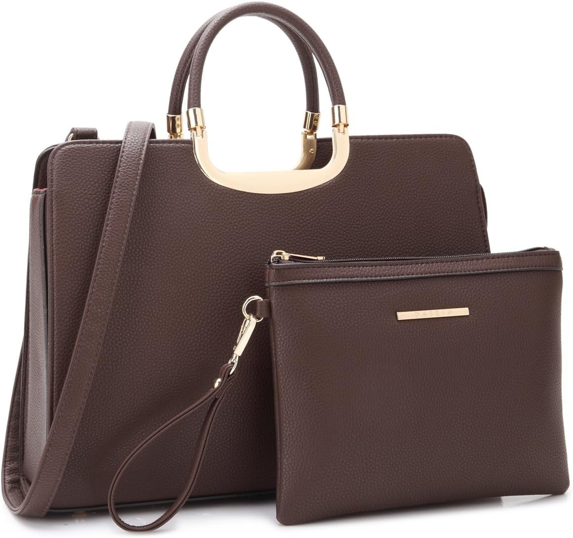 Womens Handbag Top Handle Shoulder Bag Tote Satchel Purse Work Bag with Matching Wallet