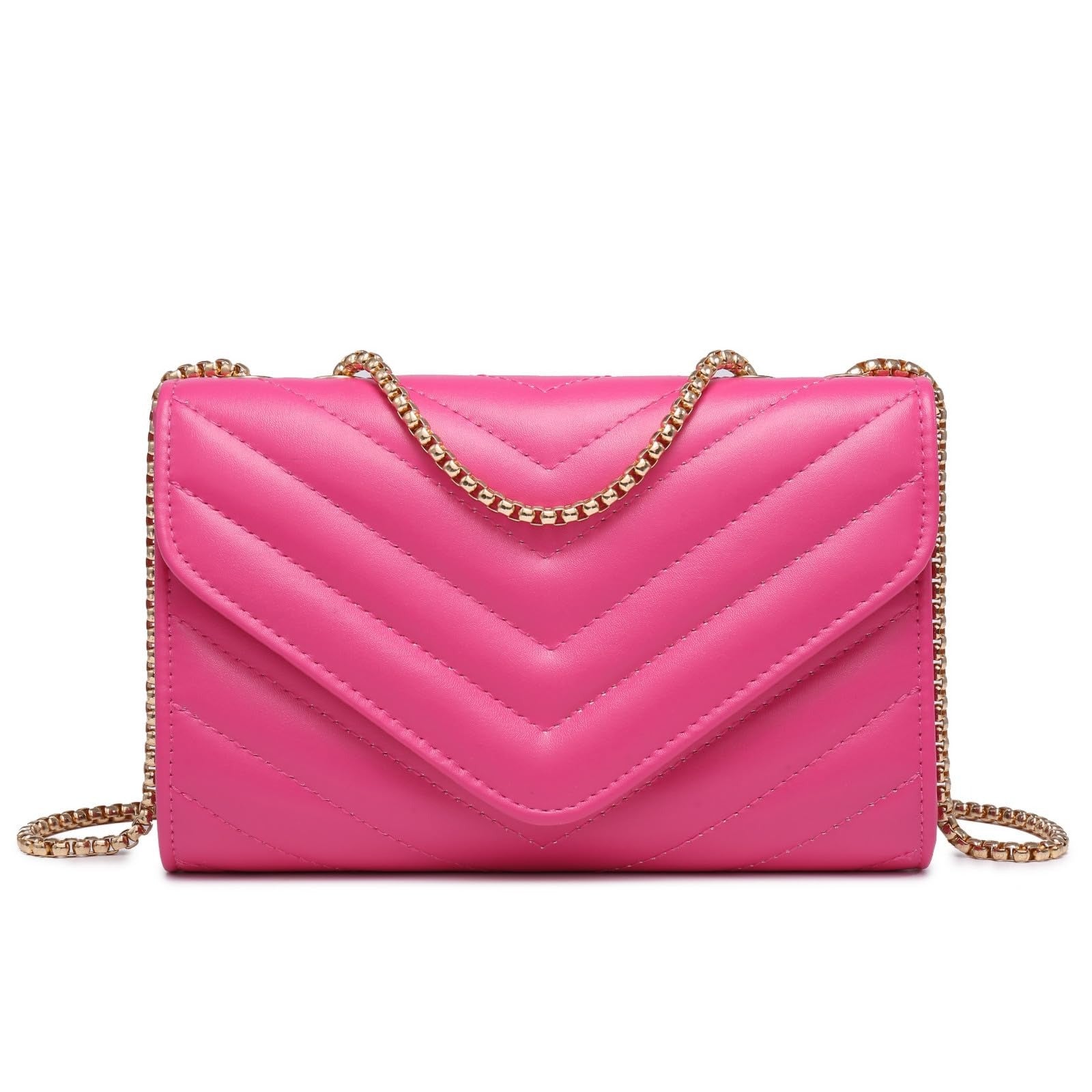 Women Small Quilted Crossbody Bags Stylish Designer Evening Bag Clutch Purses and Handbags with Chain Shoulder Strap