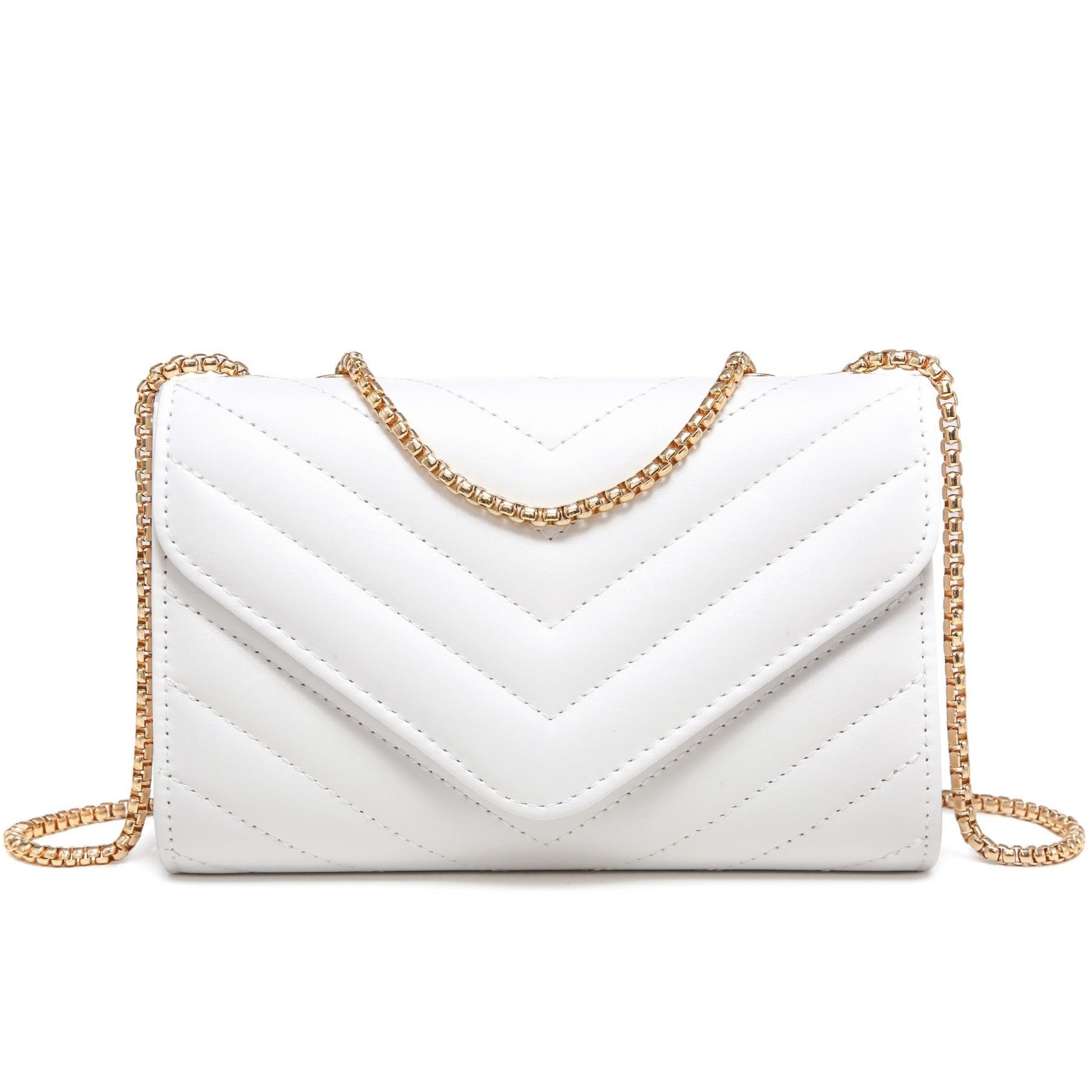 Women Small Quilted Crossbody Bags Stylish Designer Evening Bag Clutch Purses and Handbags with Chain Shoulder Strap