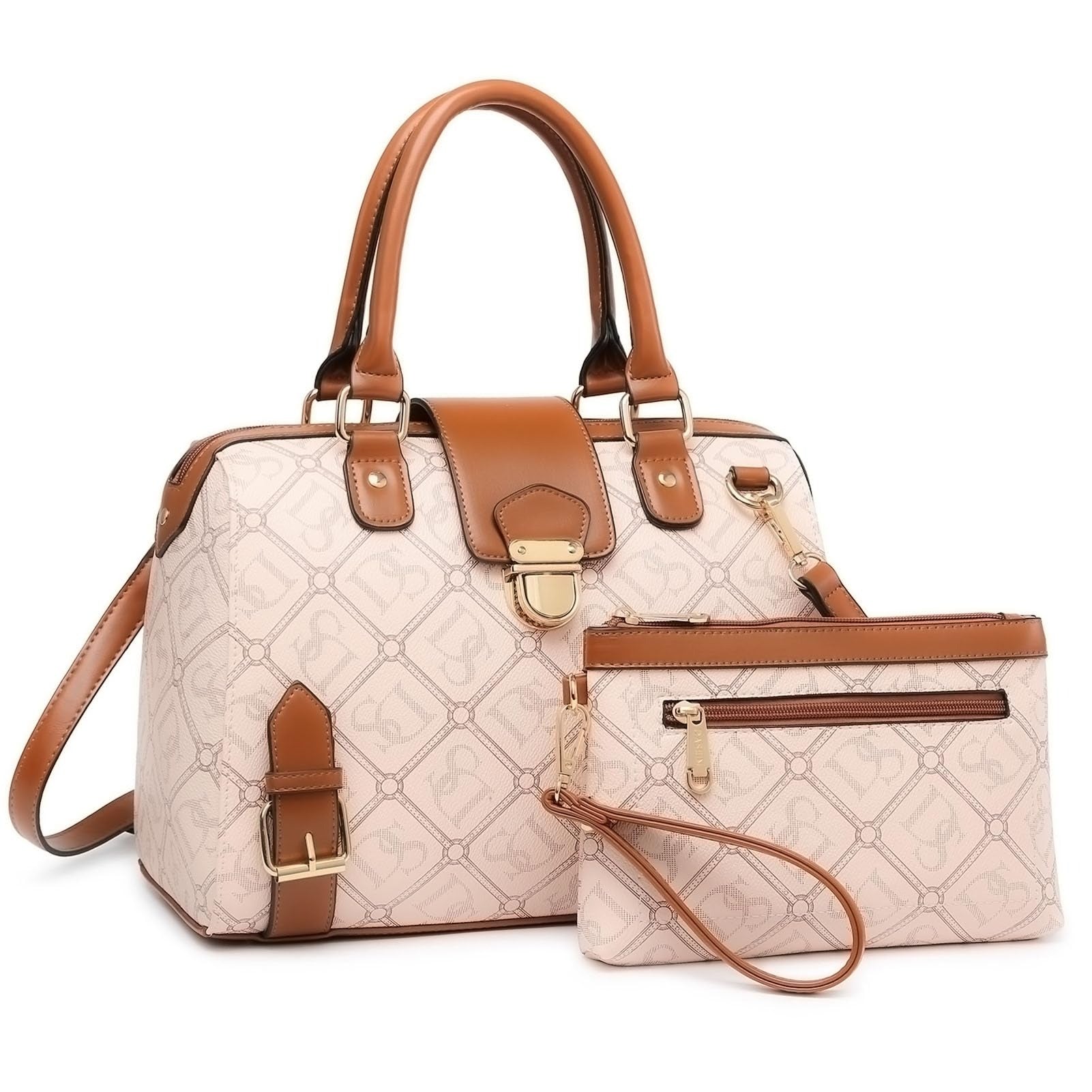 Women Barrel Handbags Fashion Satchel Bags Top Handle Shoulder Purses Vegan Leather Work Tote