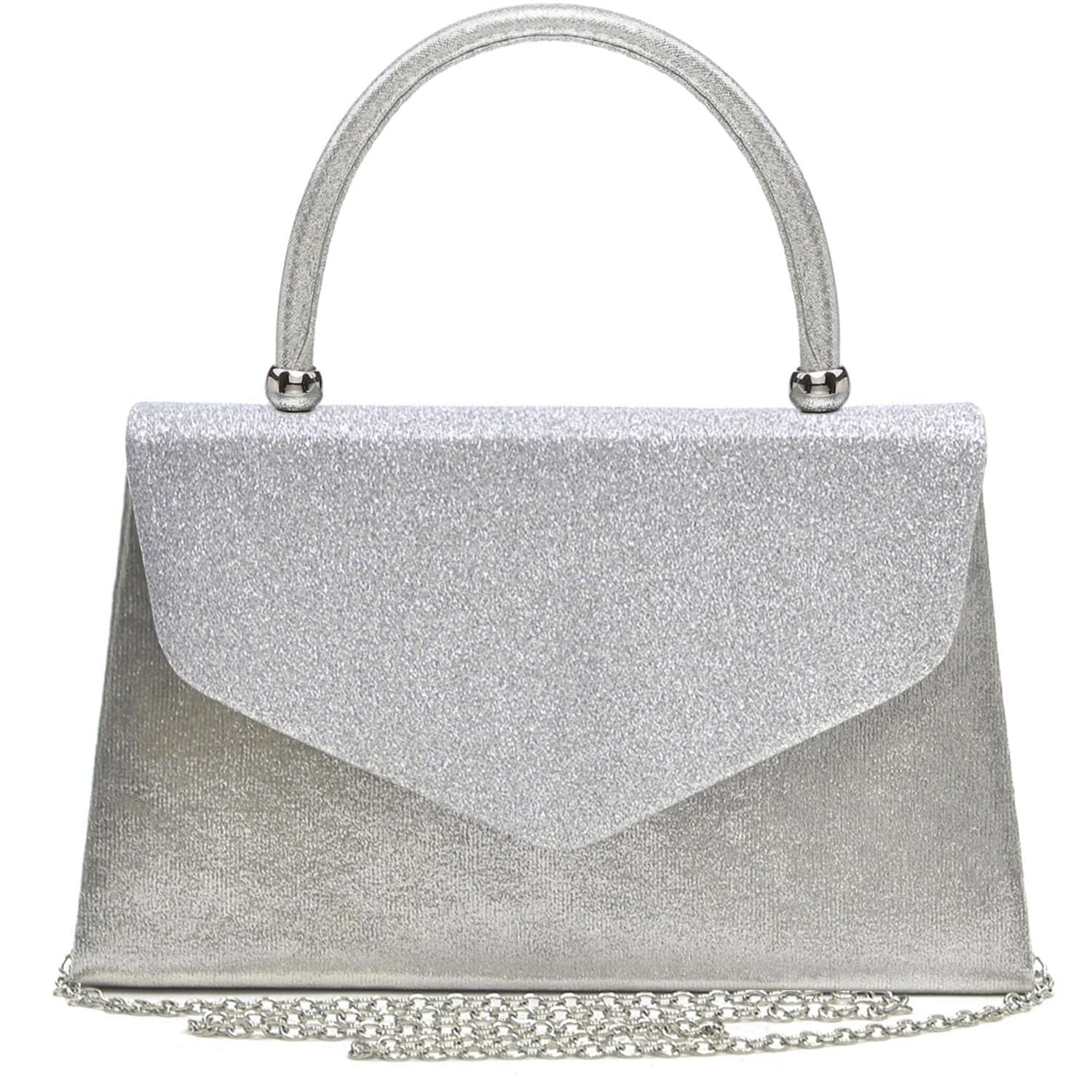 Women's Evening Bag Party Clutches Wedding Purses Cocktail Prom Handbags with Frosted Glittering
