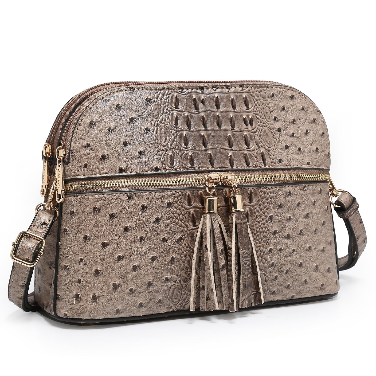 Women Tassel Zipper Pocket Crossbody Bag Shoulder Purse Fashion Travel Bag