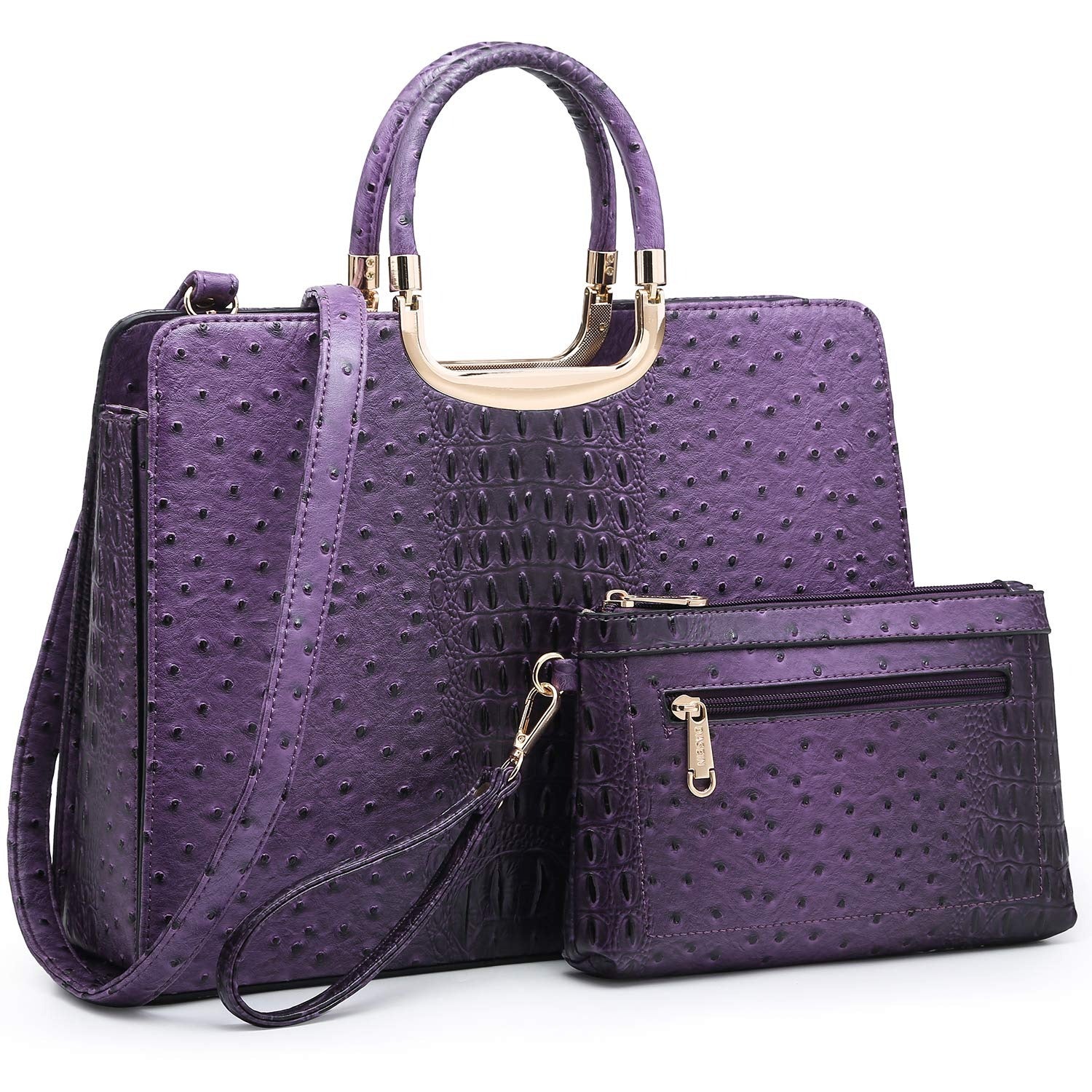 Womens Handbag Top Handle Shoulder Bag Tote Satchel Purse Work Bag with Matching Wallet