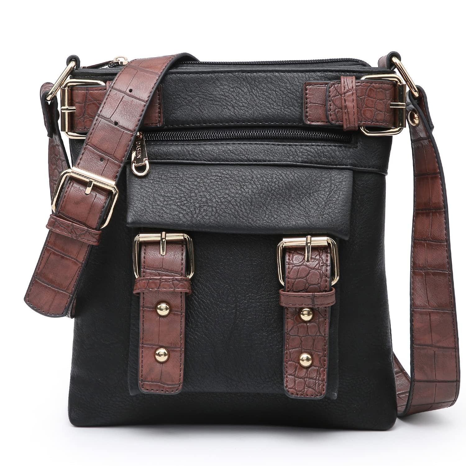 Women Lightweight Crossbody Bags Soft Vegan Leather Messenger Bag Shoulder Bag Travel Purse