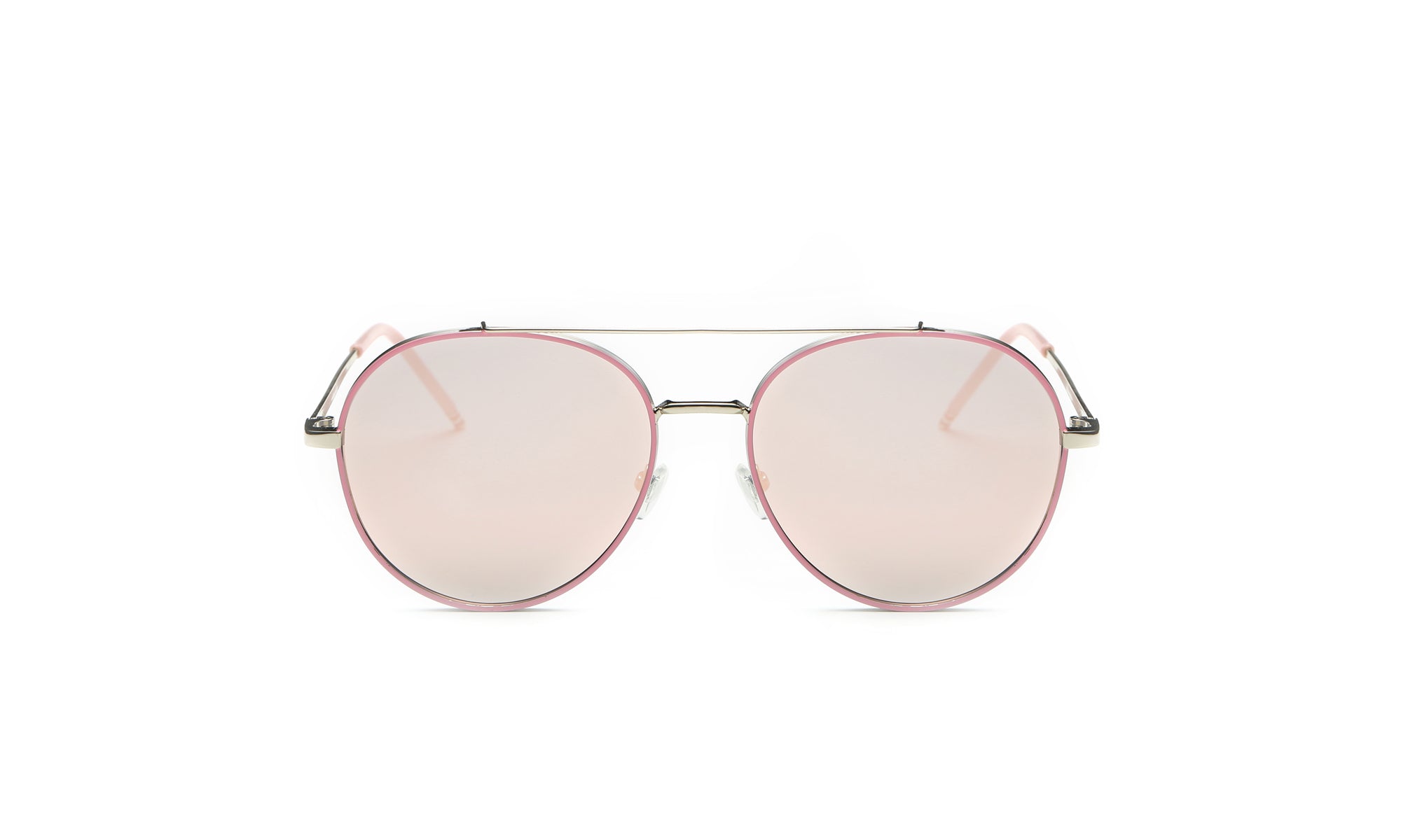 Women's Classic Metal Sunglasses Colorful Round Lens Aviator Glasses