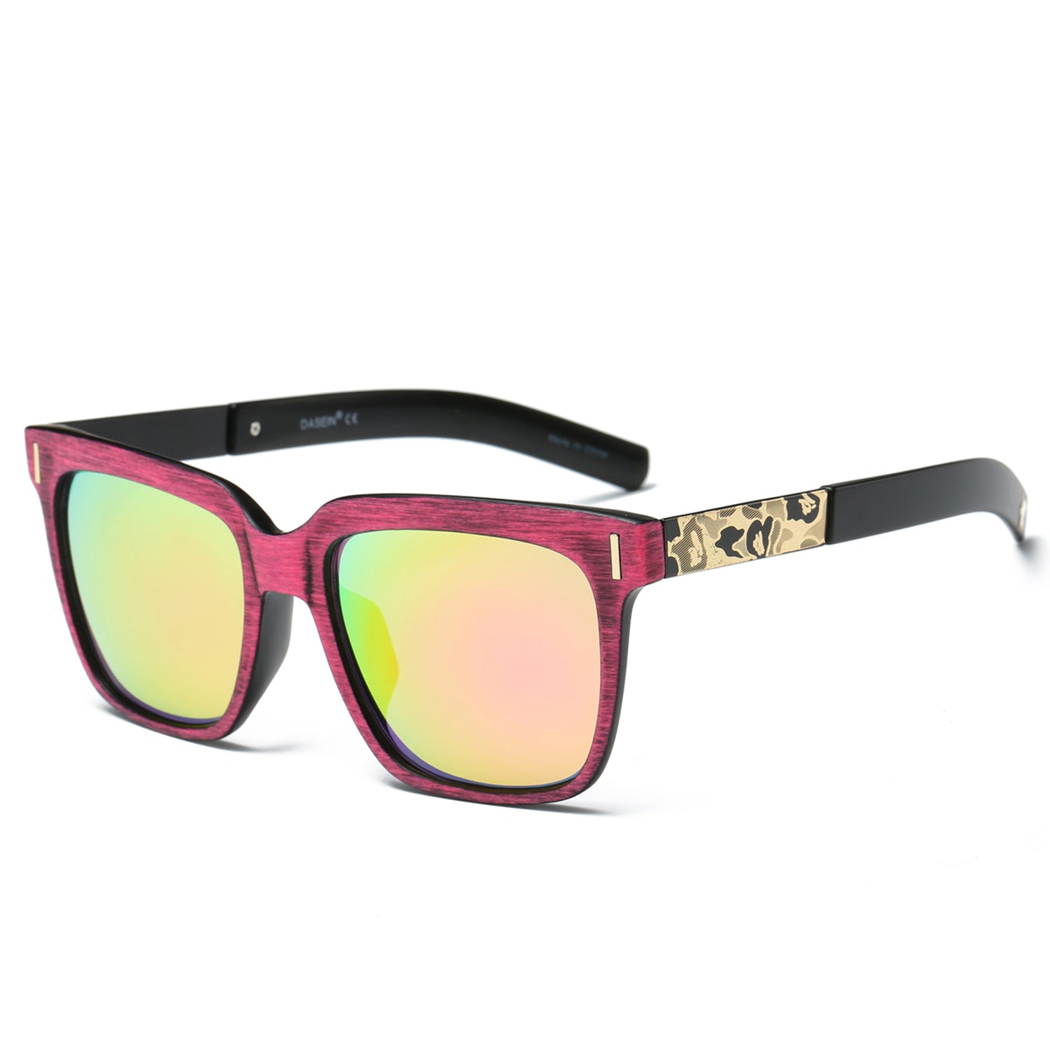 Dasein Fashion Style UV Polarized Sunglasses with Wool-like Frame