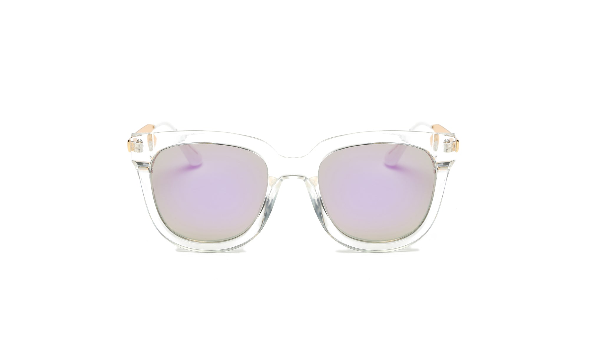 Women's Square Sunglasses Polarized Colored Lens Full Rim Frame Glasses