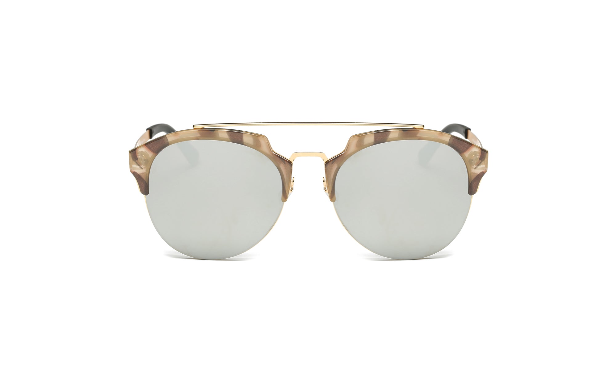 Dasein Semi Rimless Polarized Sunglasses Women Men Retro Sunglasses