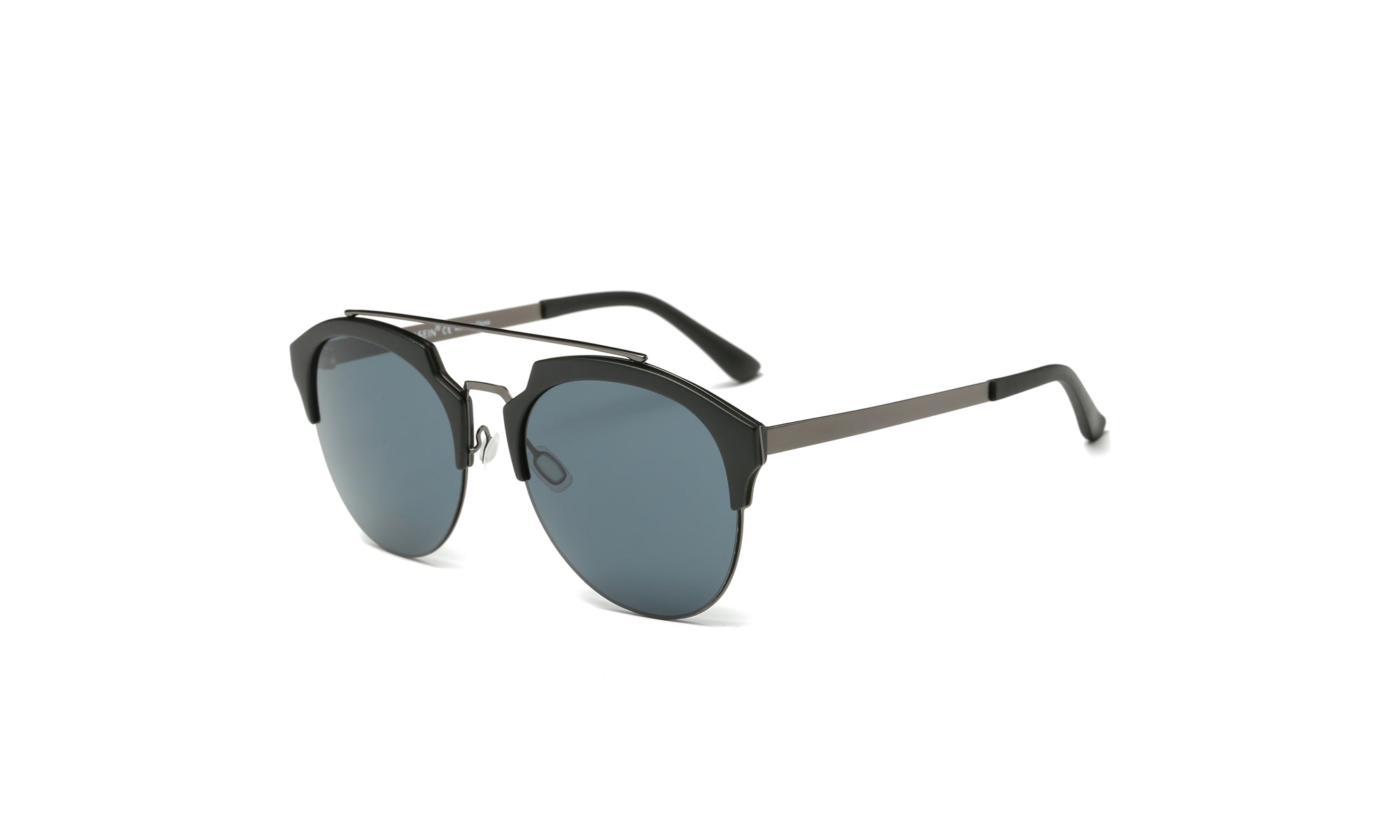 Dasein Semi Rimless Polarized Sunglasses Women Men Retro Sunglasses