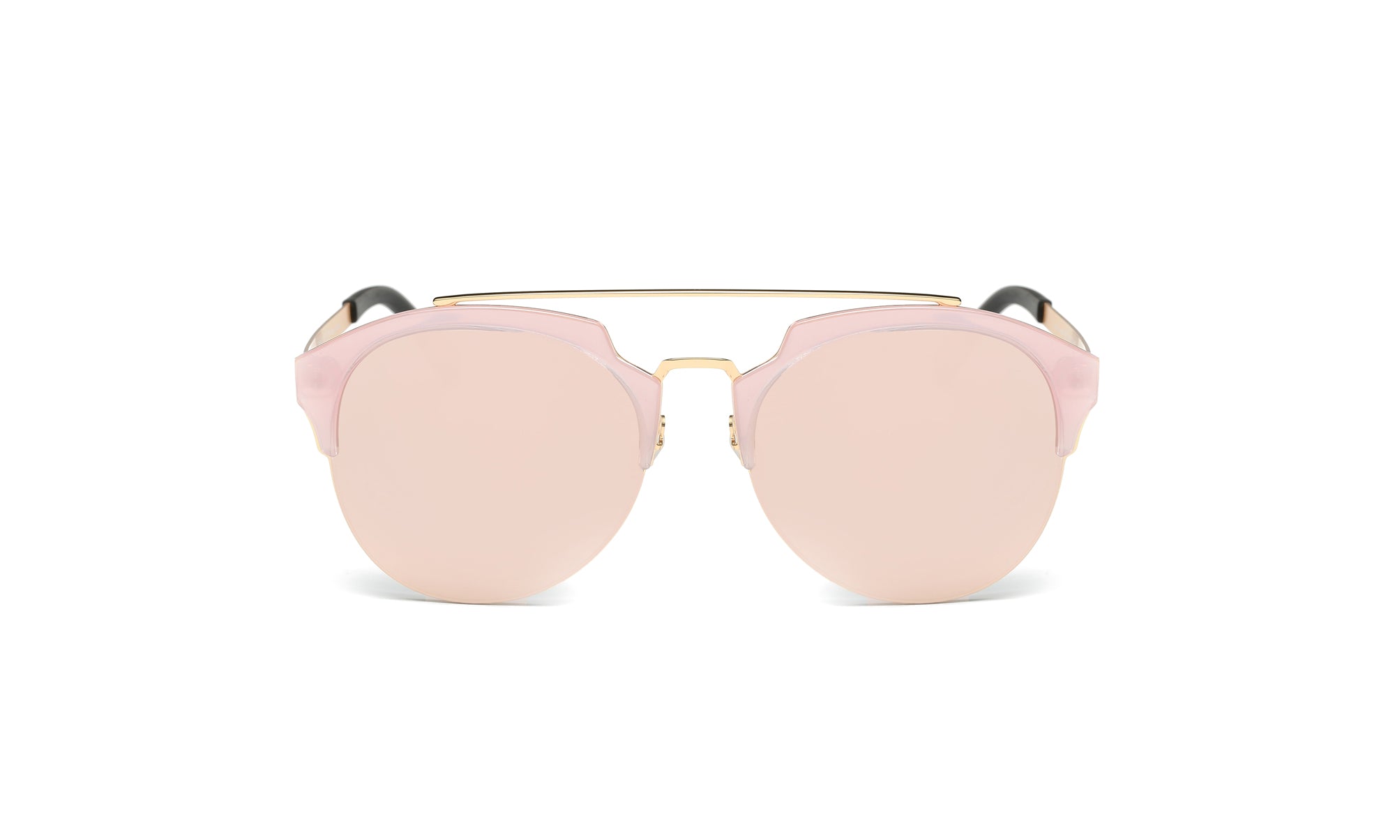 Dasein Semi Rimless Polarized Sunglasses Women Men Retro Sunglasses