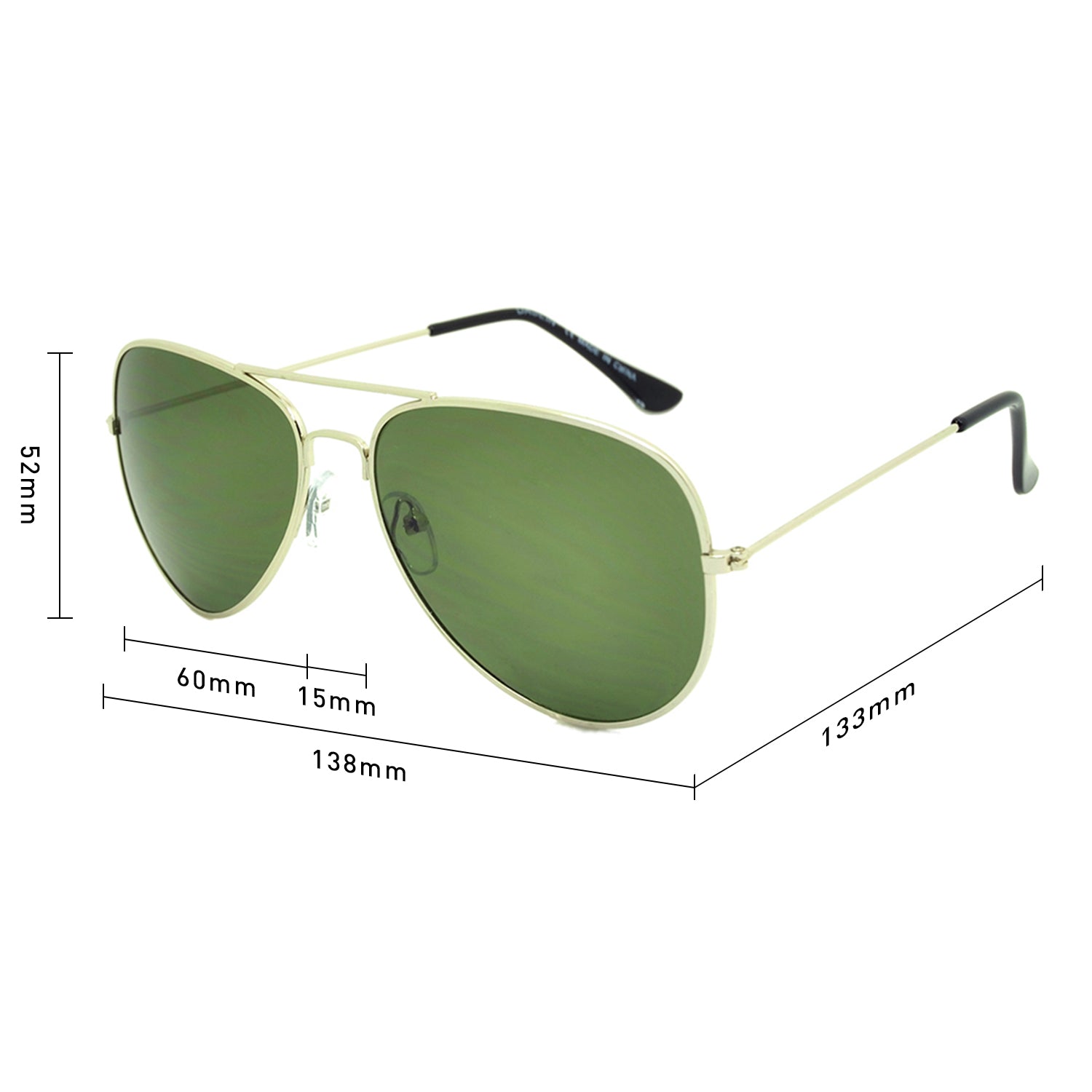 Unisex Classic Metal Sunglasses Polarized Color Lens Aviator Glasses