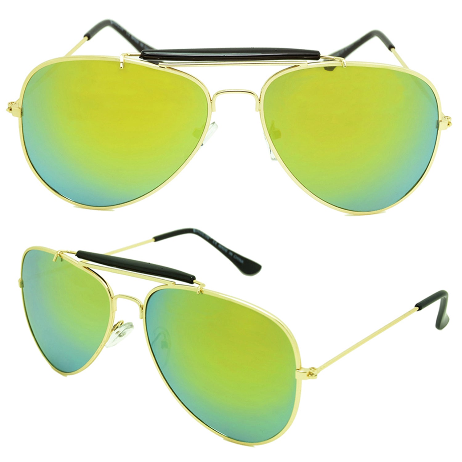 Dasein Metal Aviator Polarized Sunglasses with 100% UV Protection