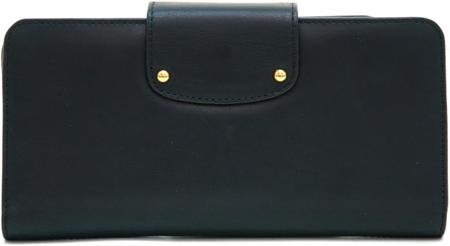 Dasein Pleated Bi-fold Genuine Leather Wallet w/Checkbook Cover