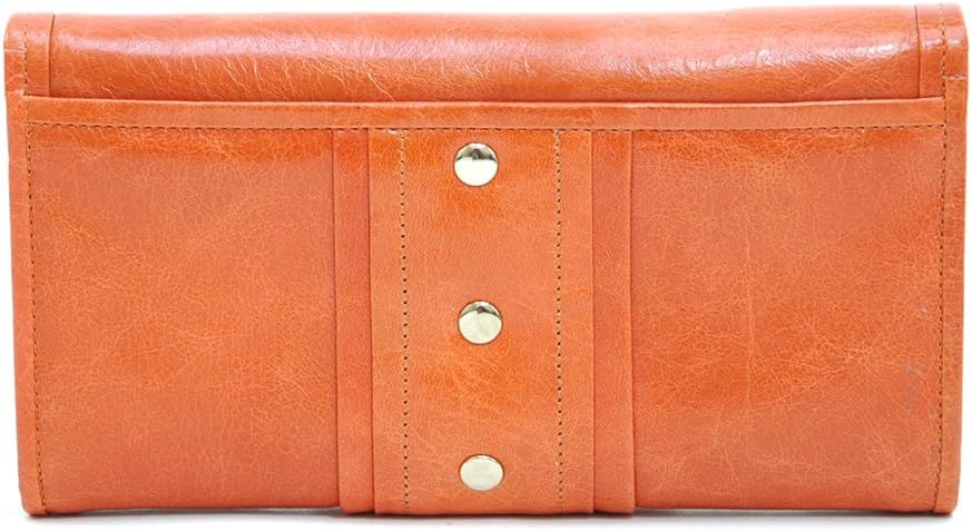 Dasein Women Genuine Italian Leather Checkbook Wallet Purse Card Case