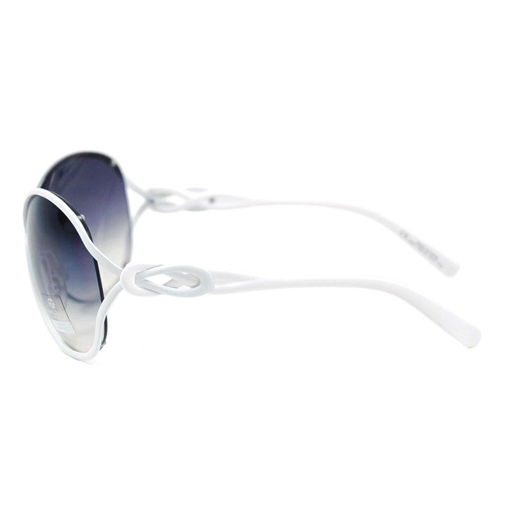 Dasein Classic UV Aviator Mirrored Flat Lens Sunglasses