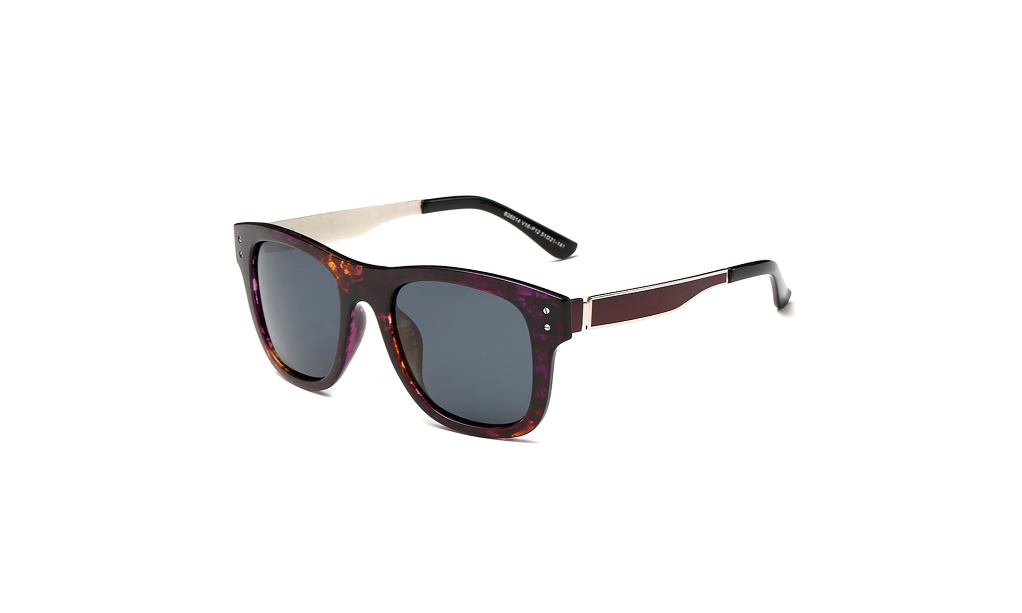 Women's Square Sunglasses Polarized Colored Lens Full Rim Frame Glasses