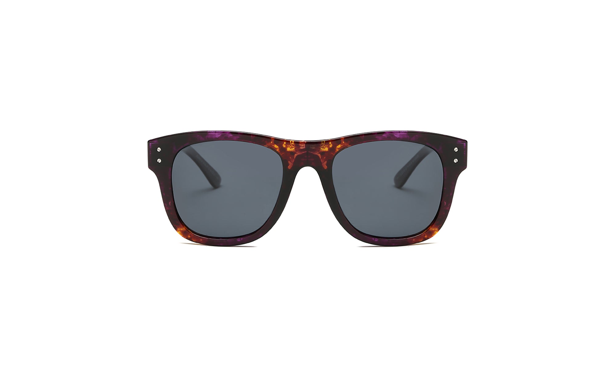 Women's Square Sunglasses Polarized Colored Lens Full Rim Frame Glasses