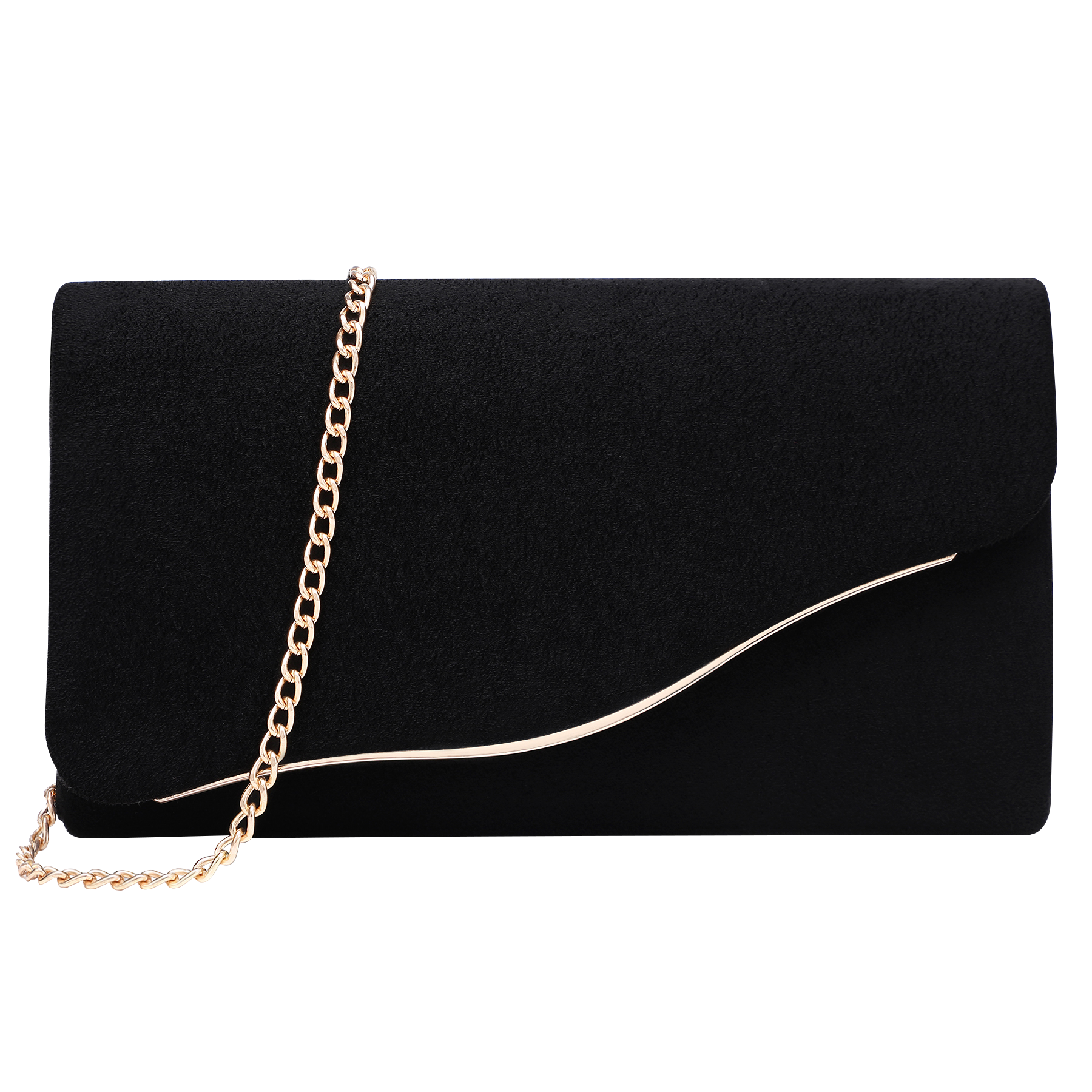 Faux Suede Evening Bag Clutch Purses for Women for Wedding Party Prom Formal Handbags with Shoulder Strap
