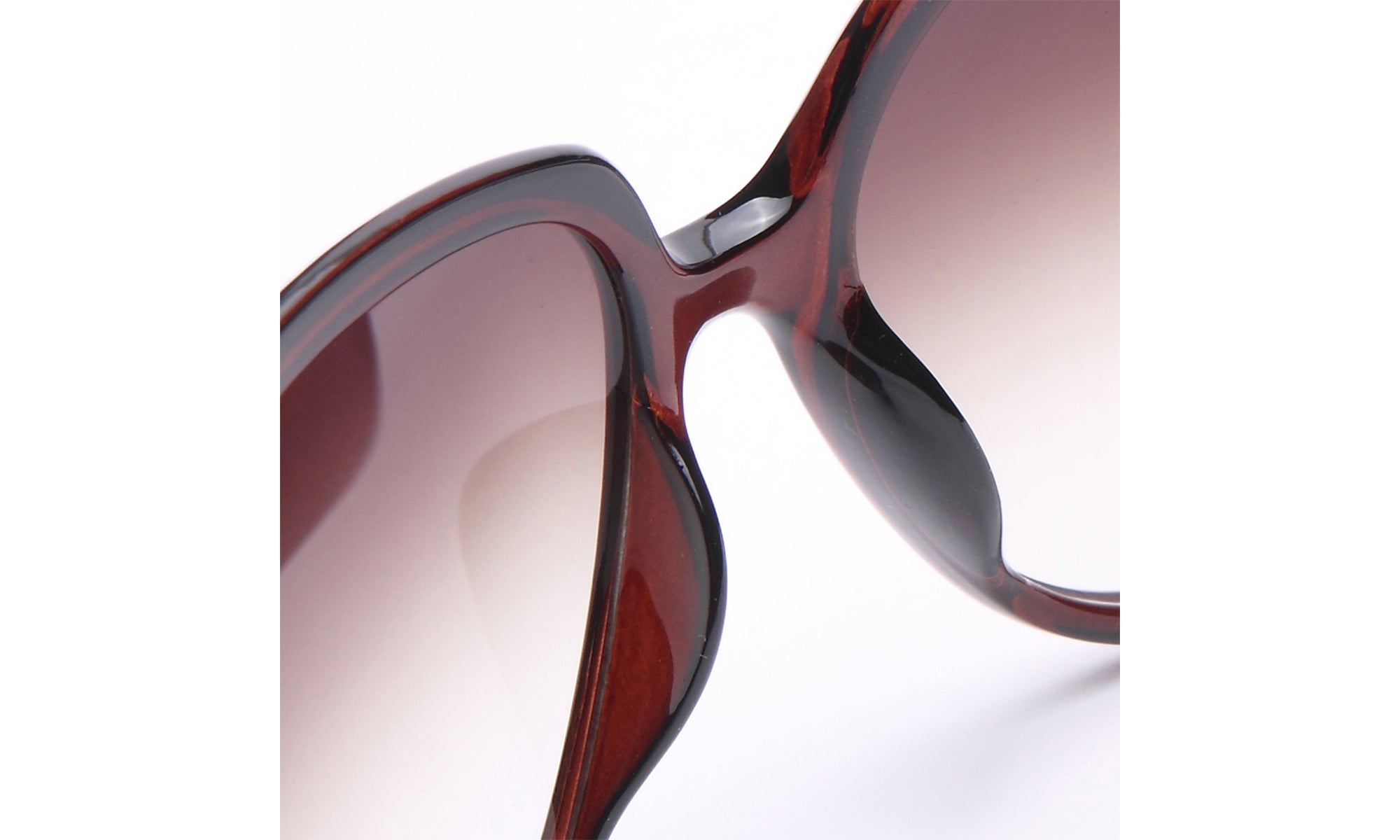 Dasein Fashion Large Square Frame Sunglasses with Outline Accent UV Polarized