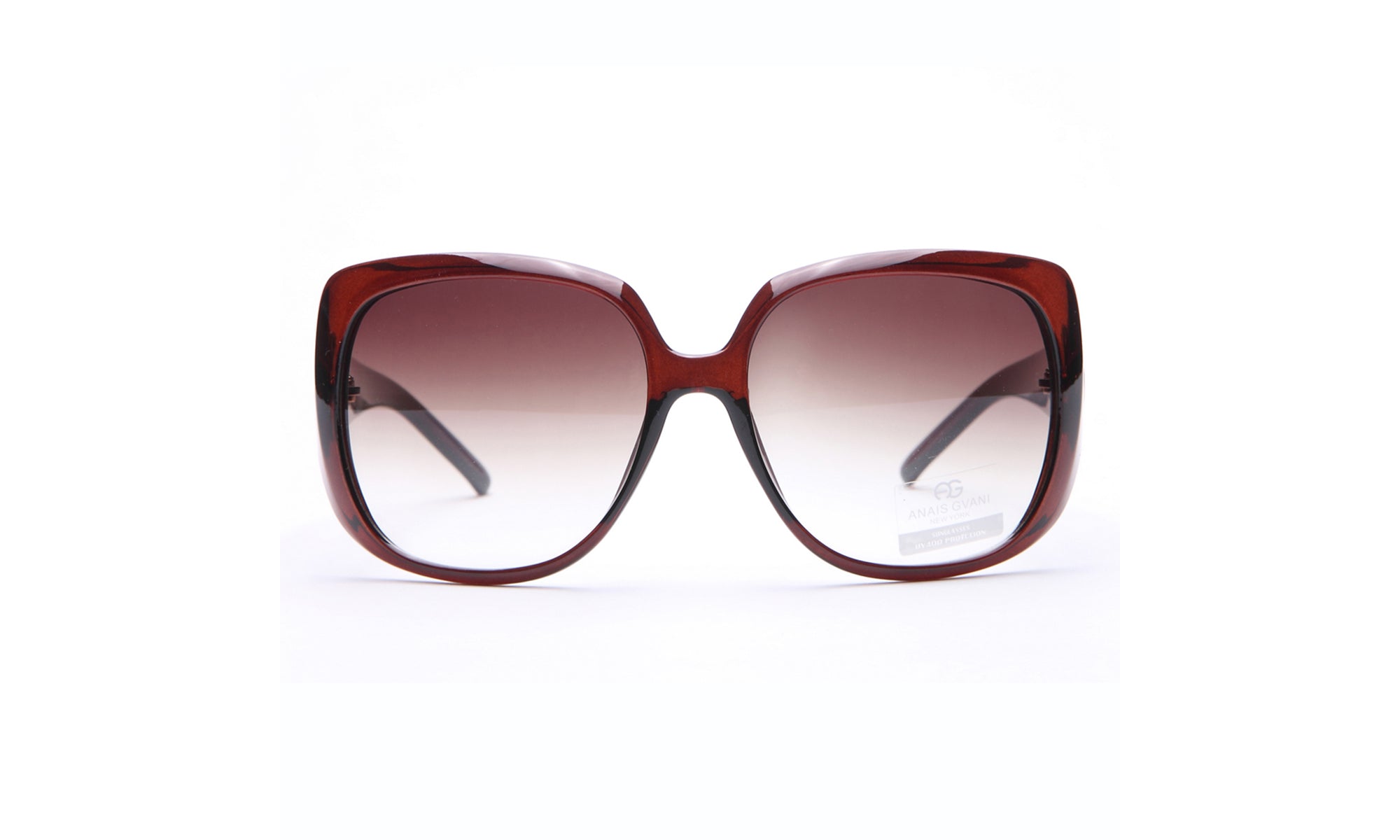 Dasein Fashion Large Square Frame Sunglasses with Outline Accent UV Polarized