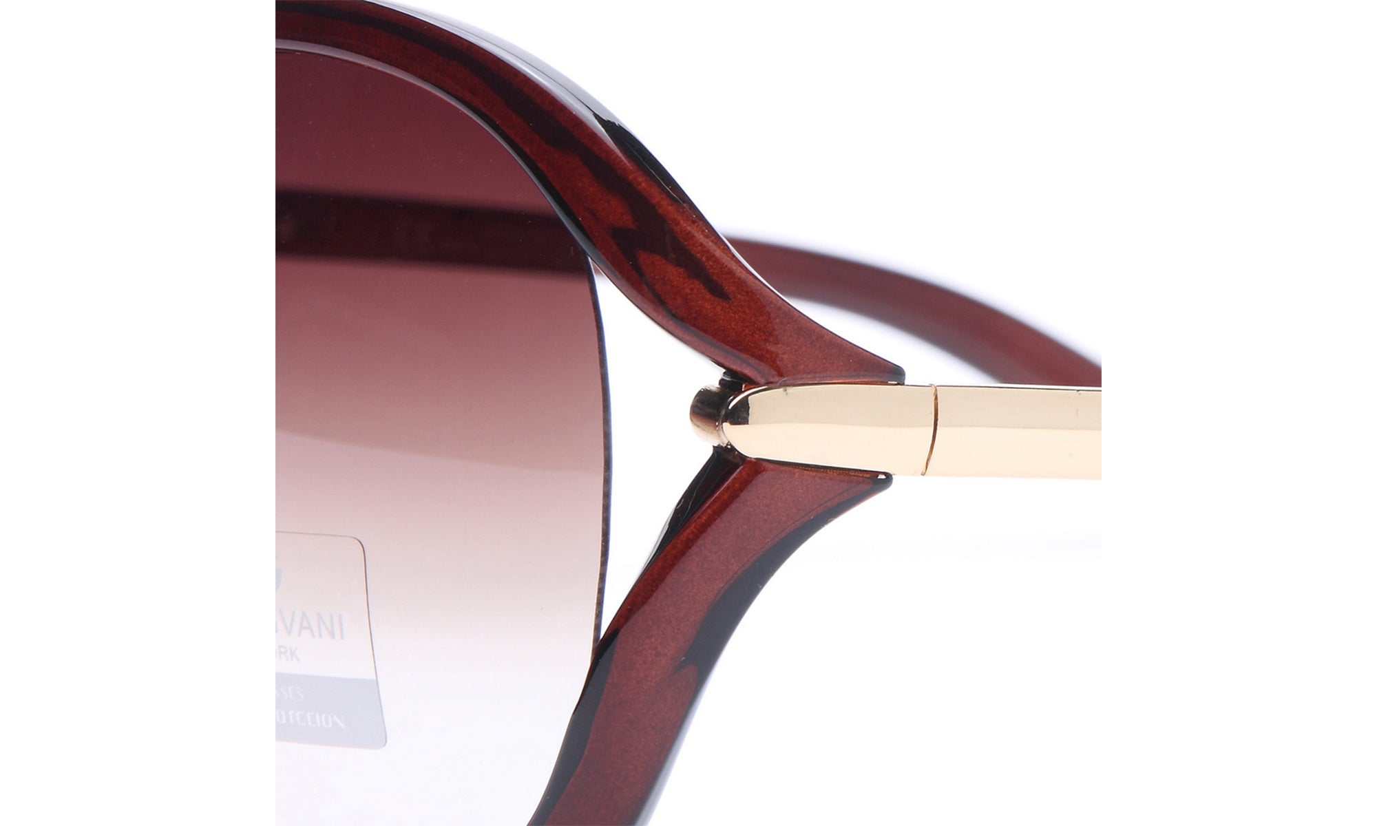 Dasein Chic Open Temple Fashion Sunglasses with Outline Accent UV Polarized