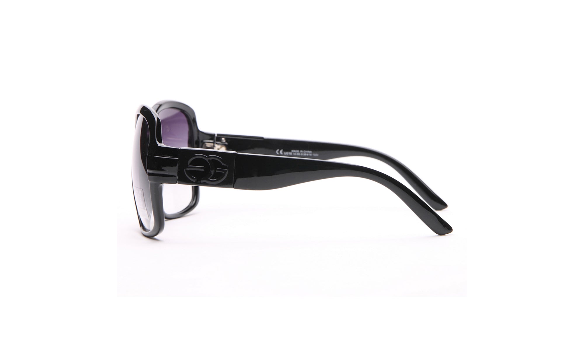 Dasein Fashion Round Box Frame Sunglasses with Outline Accent UV Polarized